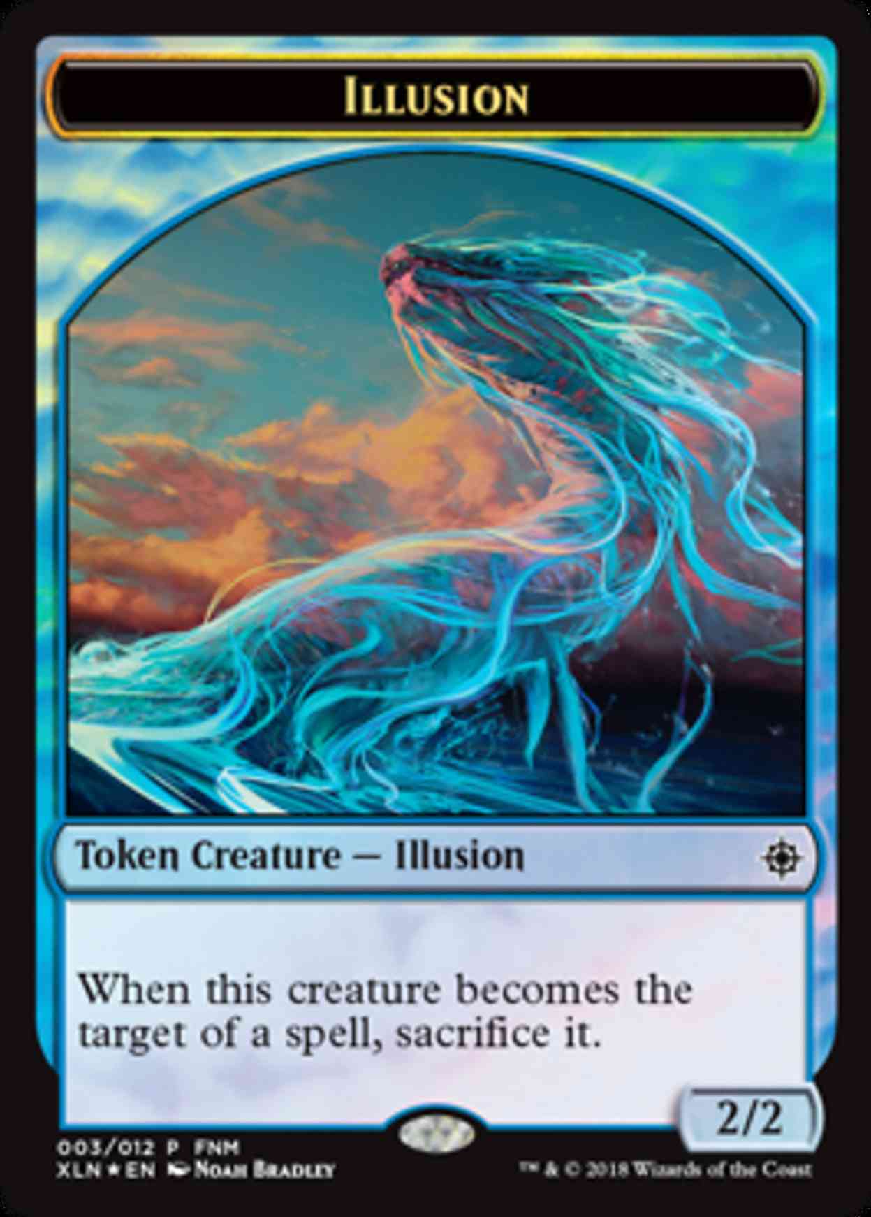 Illusion // Saproling Double-sided Token magic card front
