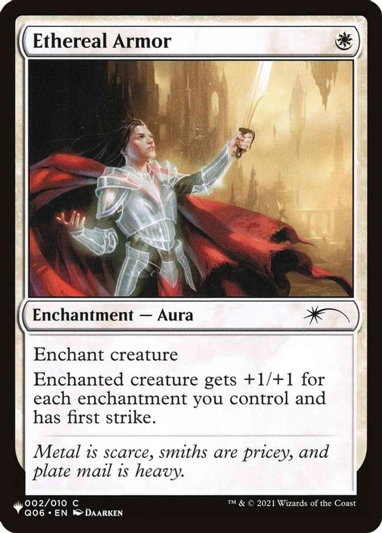 Ethereal Armor magic card front