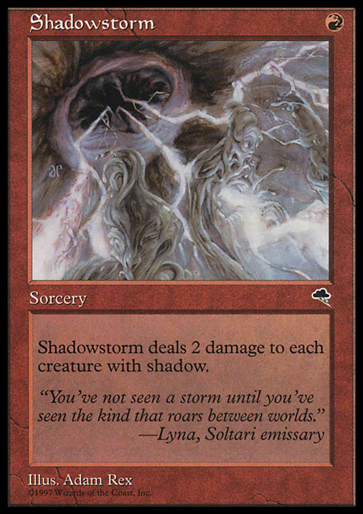 Shadowstorm magic card front