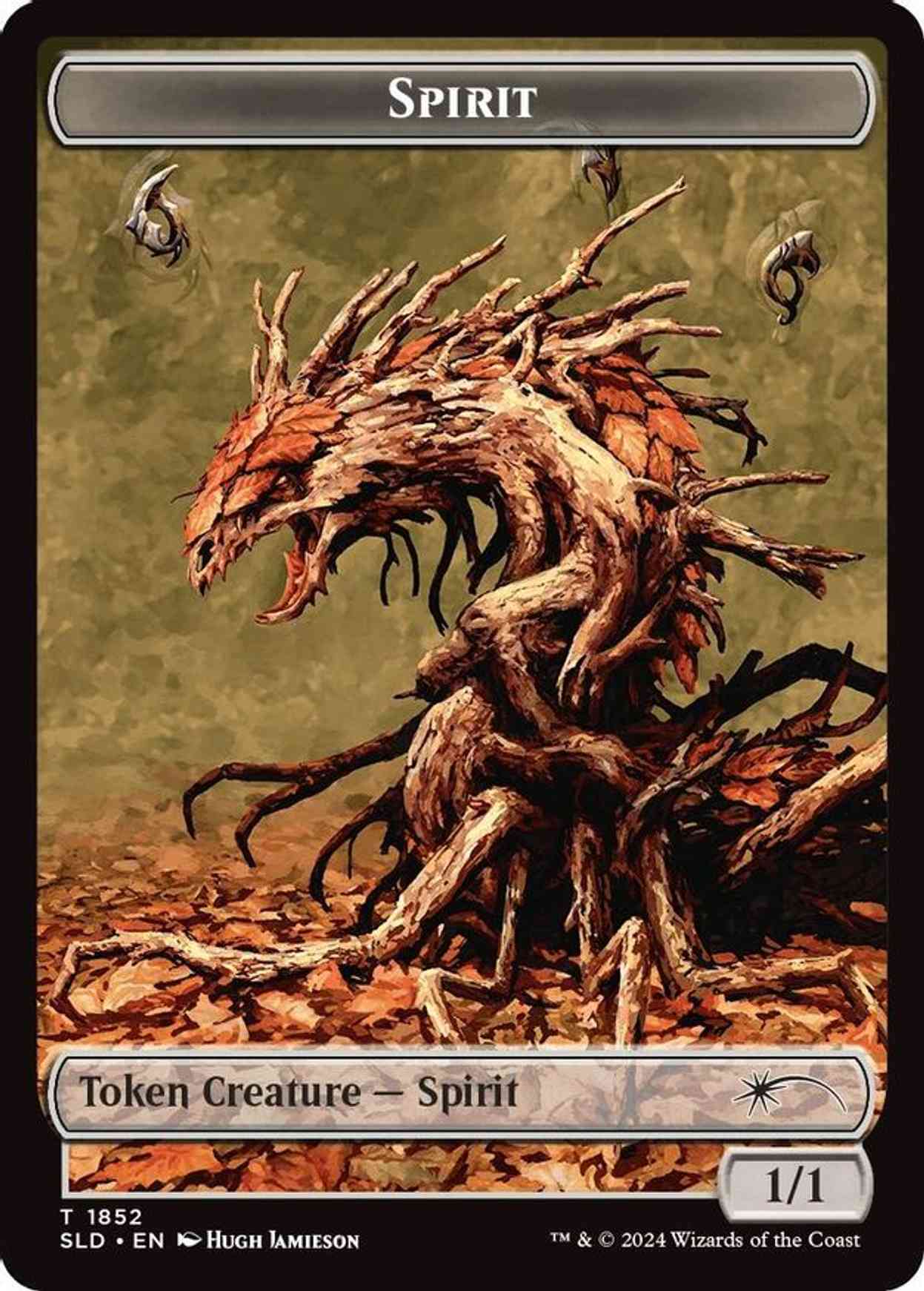 Spirit (SLD) // Shapeshifter (KHM) Double-sided Token magic card front