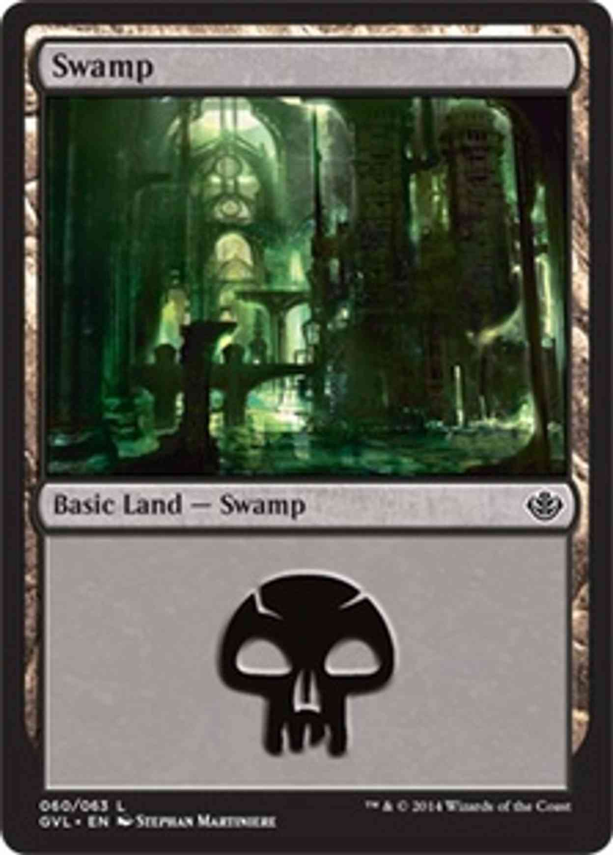 Swamp (60) (Garruk vs Liliana) magic card front