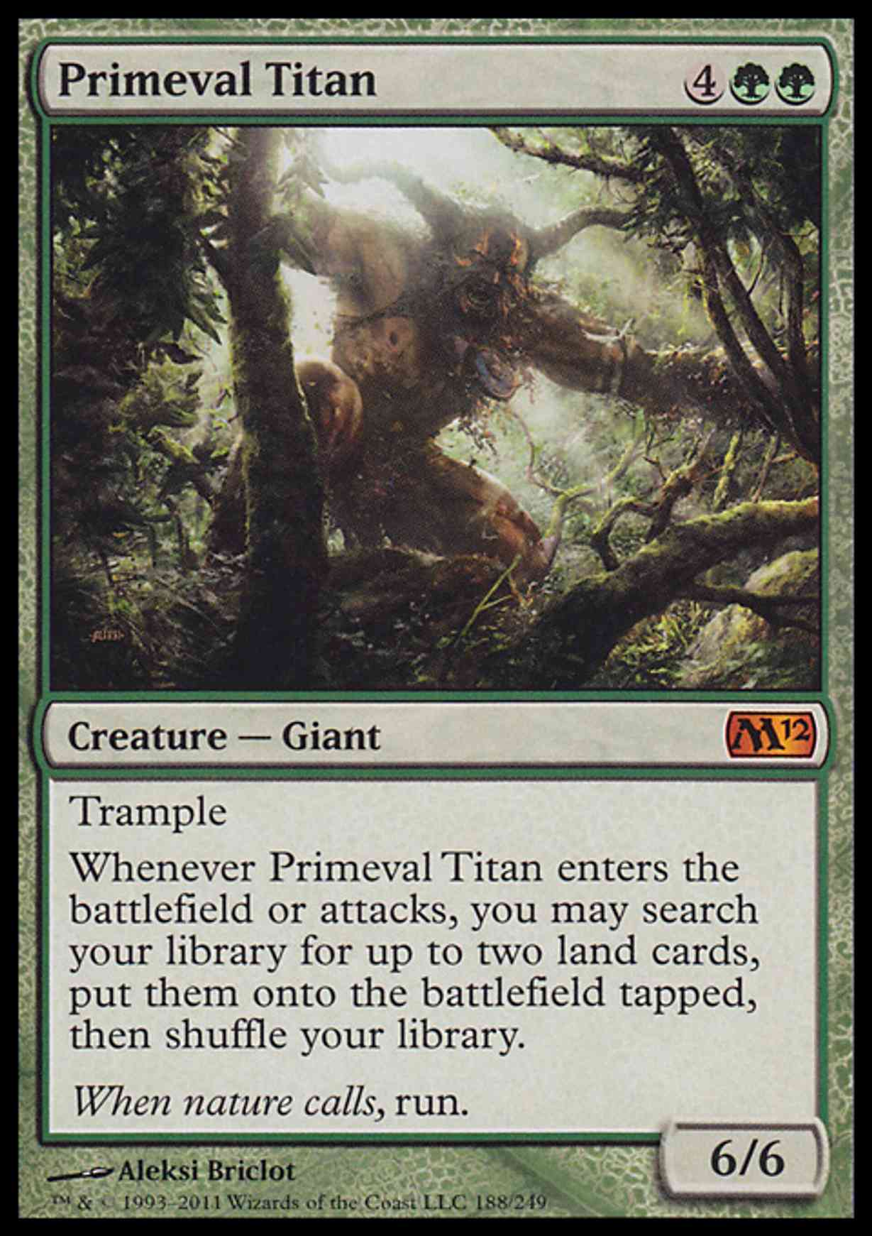 Primeval Titan magic card front
