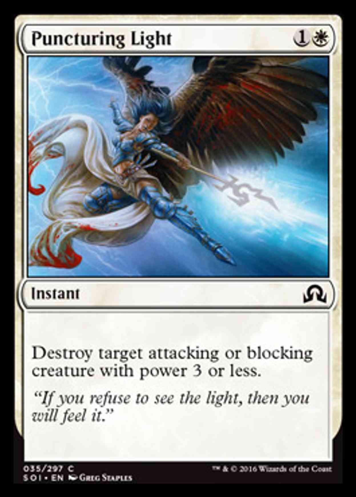 Puncturing Light magic card front