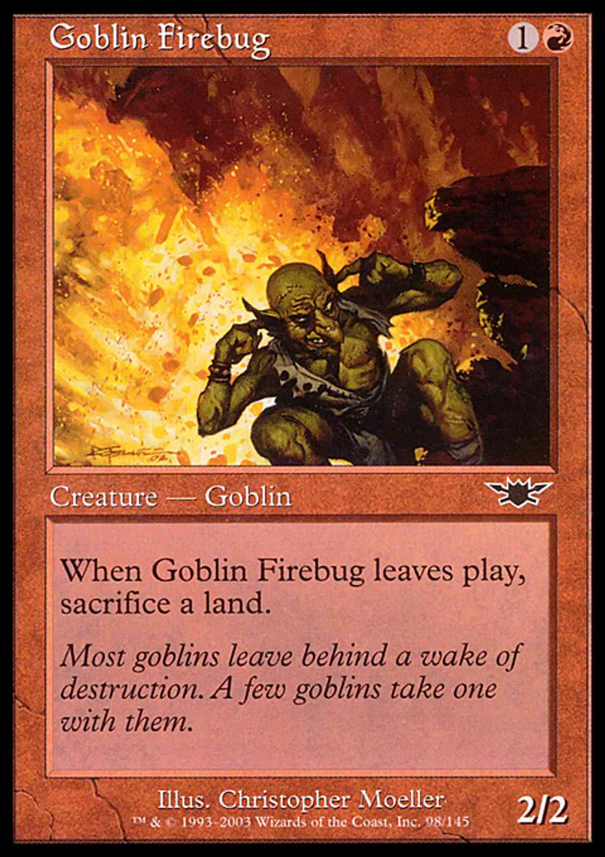 Goblin Firebug magic card front