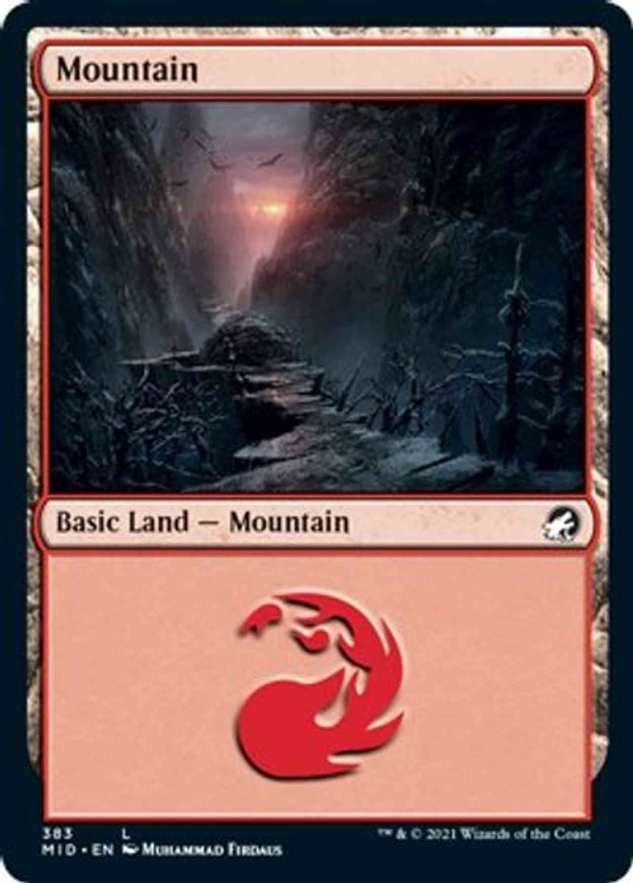Mountain (383) magic card front