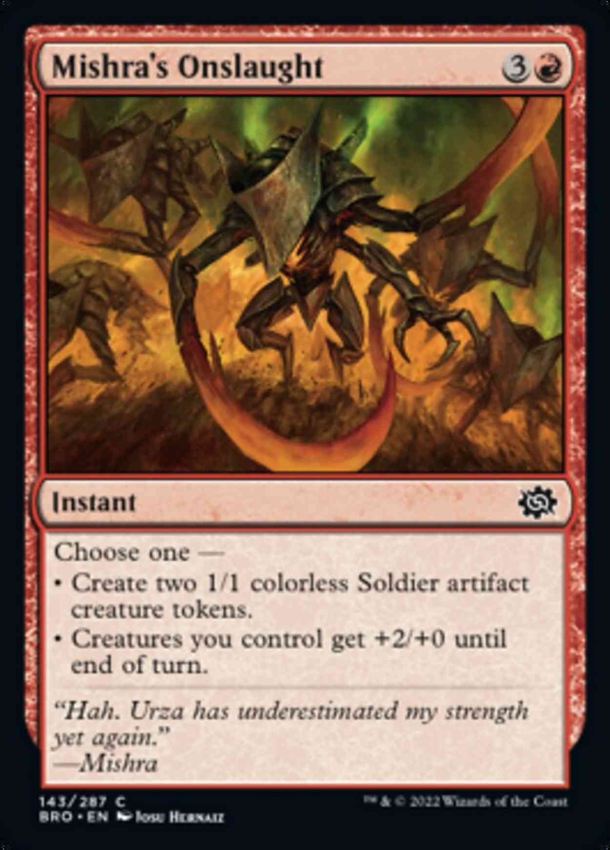 Mishra's Onslaught magic card front