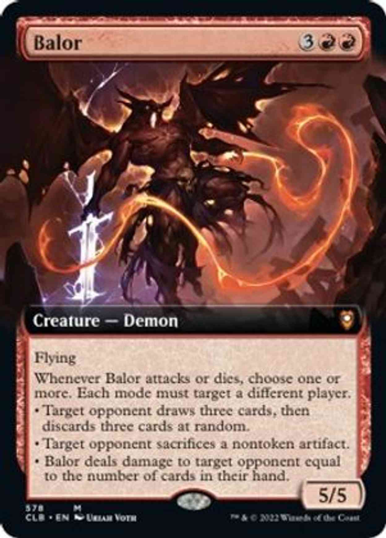 Balor (Extended Art) magic card front