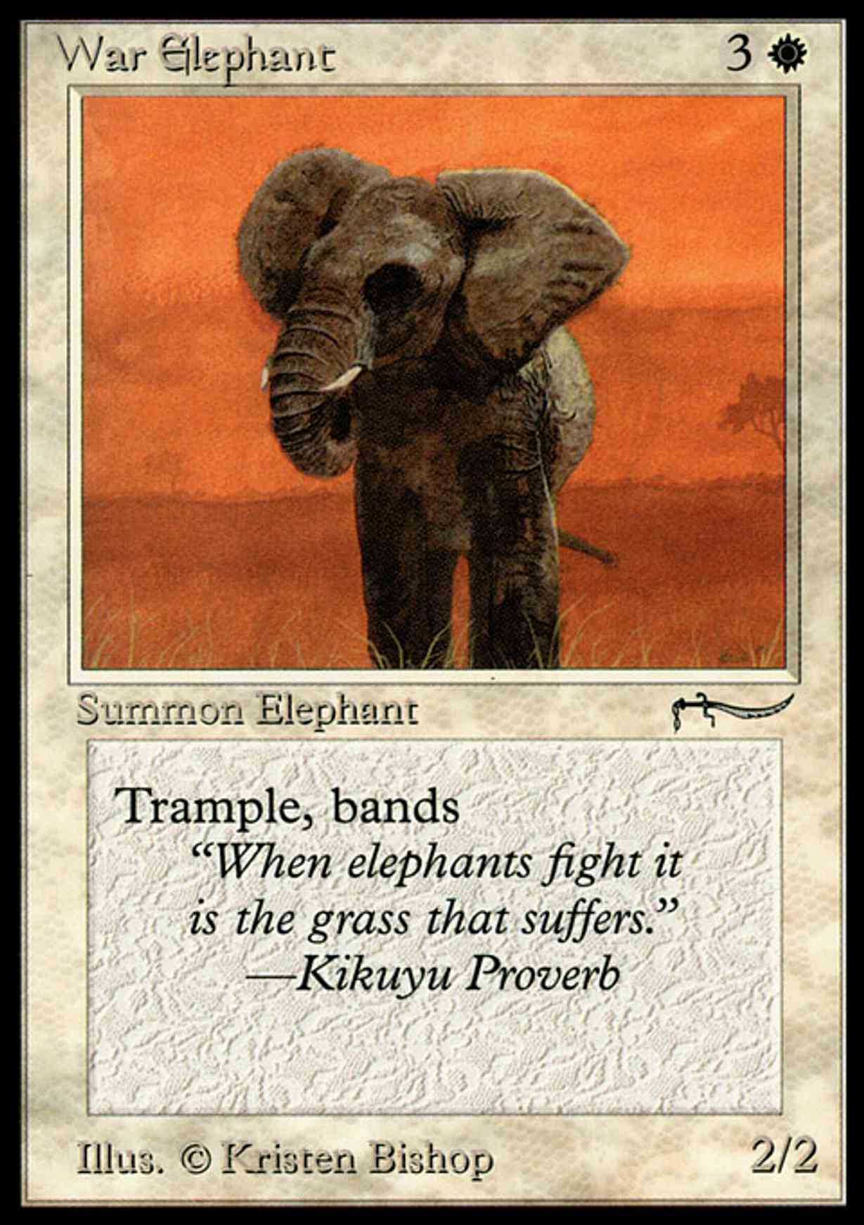 War Elephant (Light) magic card front