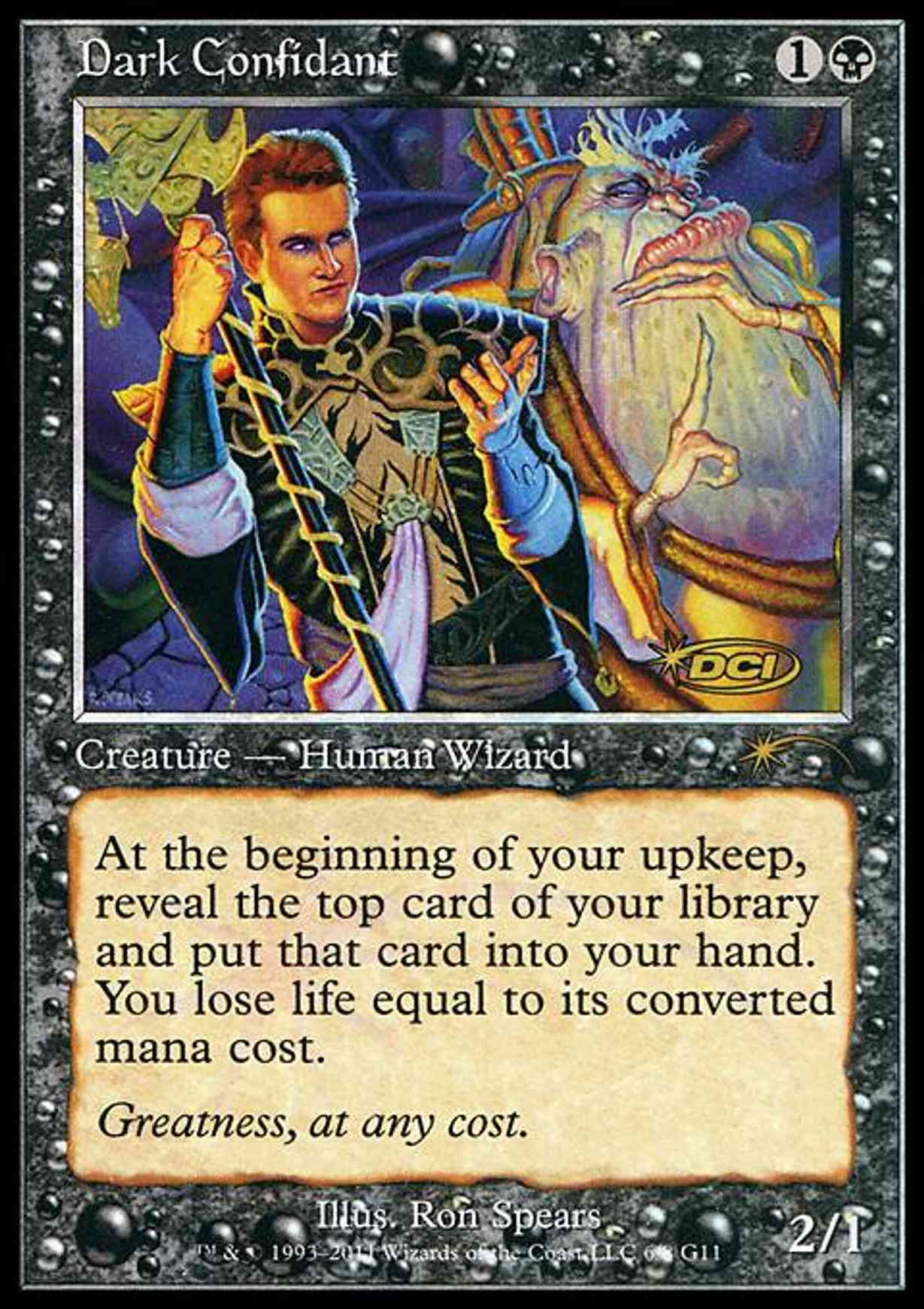 Dark Confidant magic card front