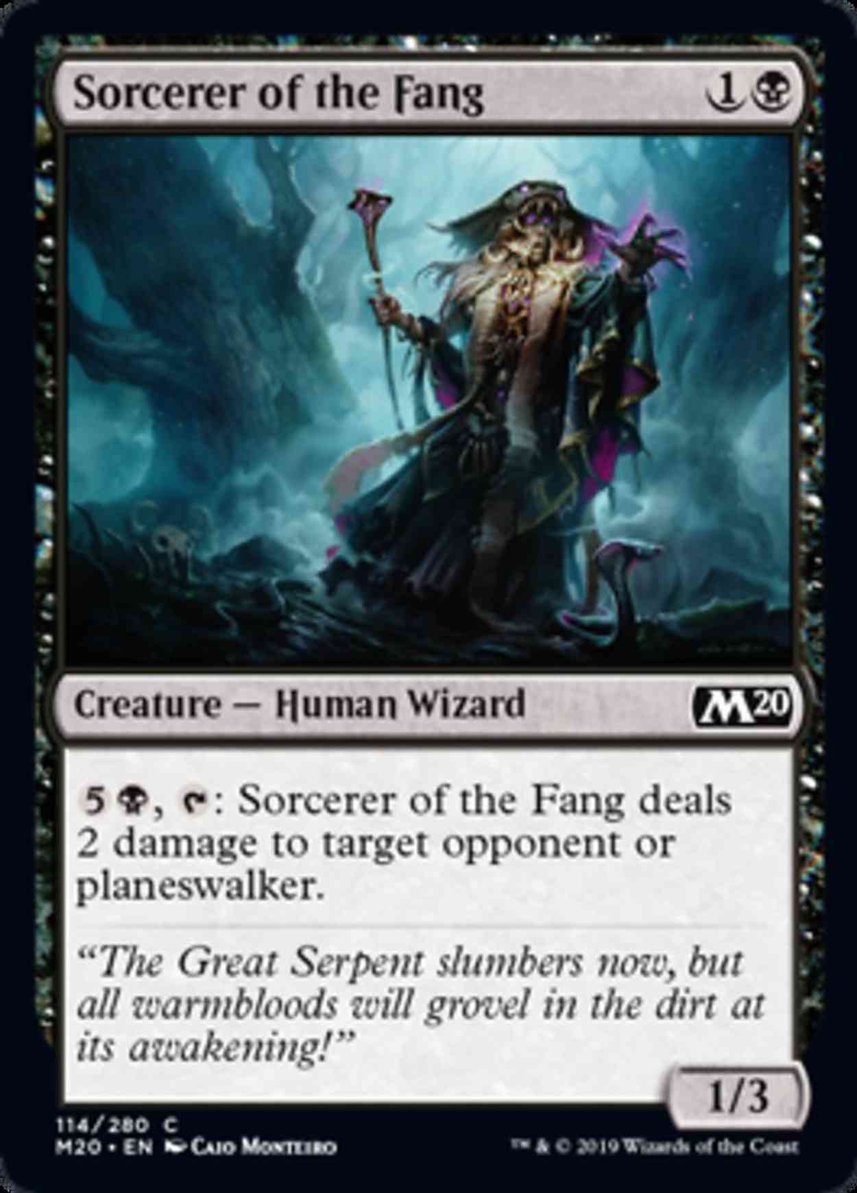 Sorcerer of the Fang magic card front