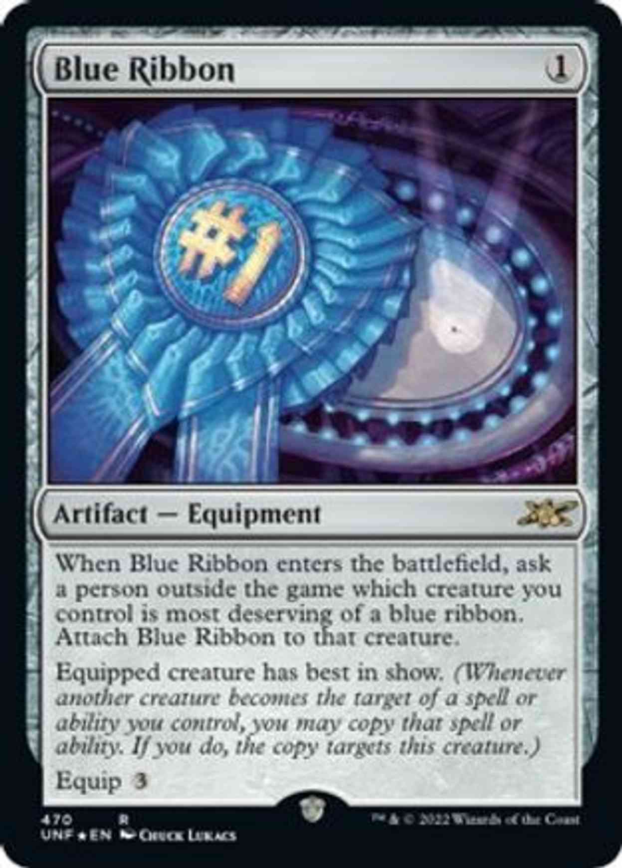 Blue Ribbon (Galaxy Foil) magic card front