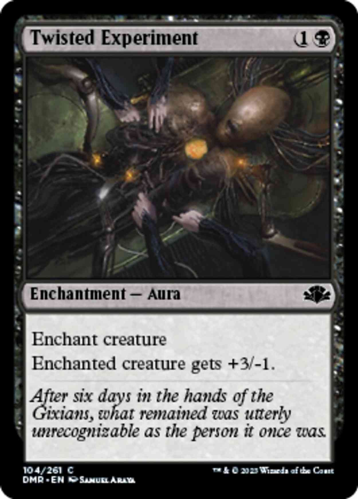 Twisted Experiment magic card front