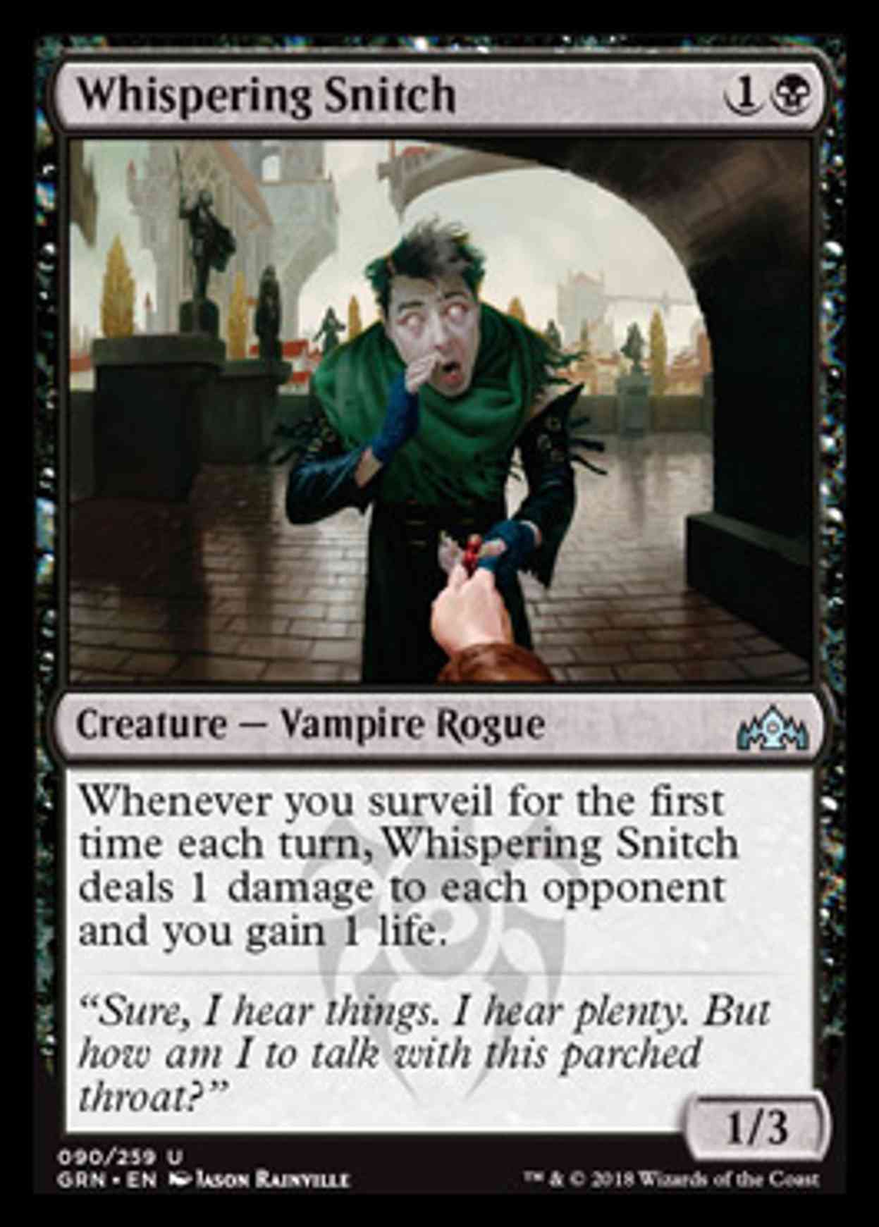 Whispering Snitch magic card front