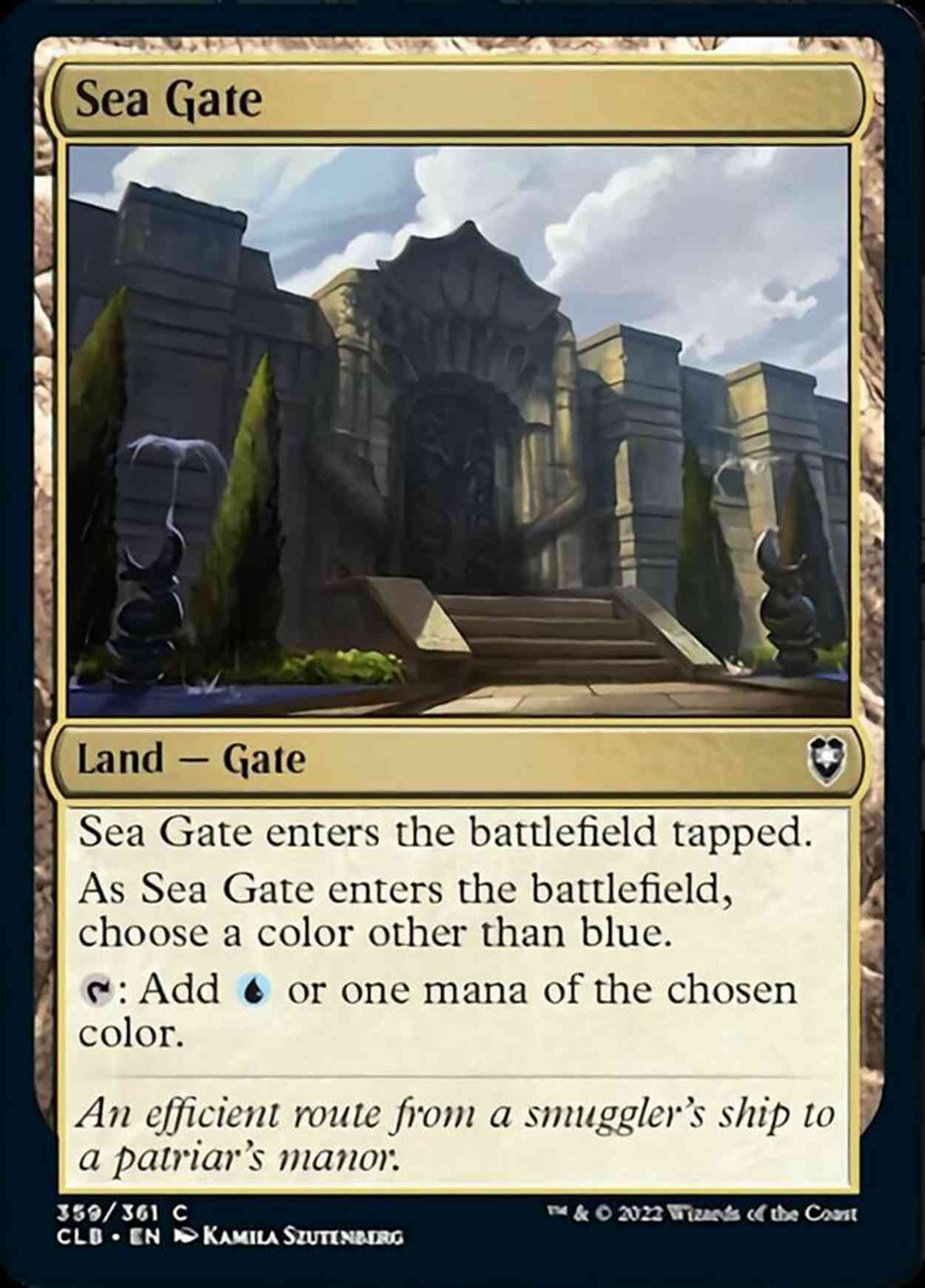 Sea Gate magic card front