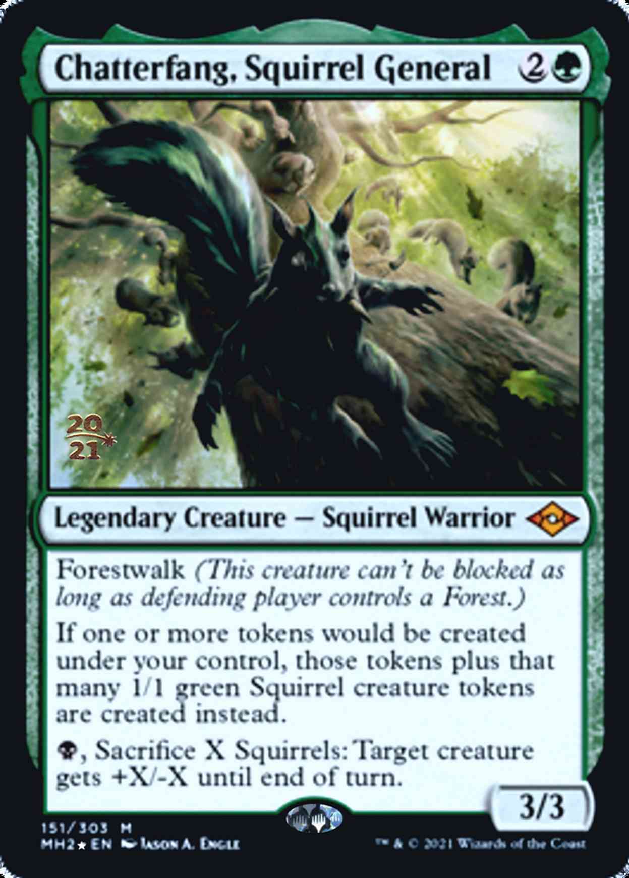 Chatterfang, Squirrel General magic card front