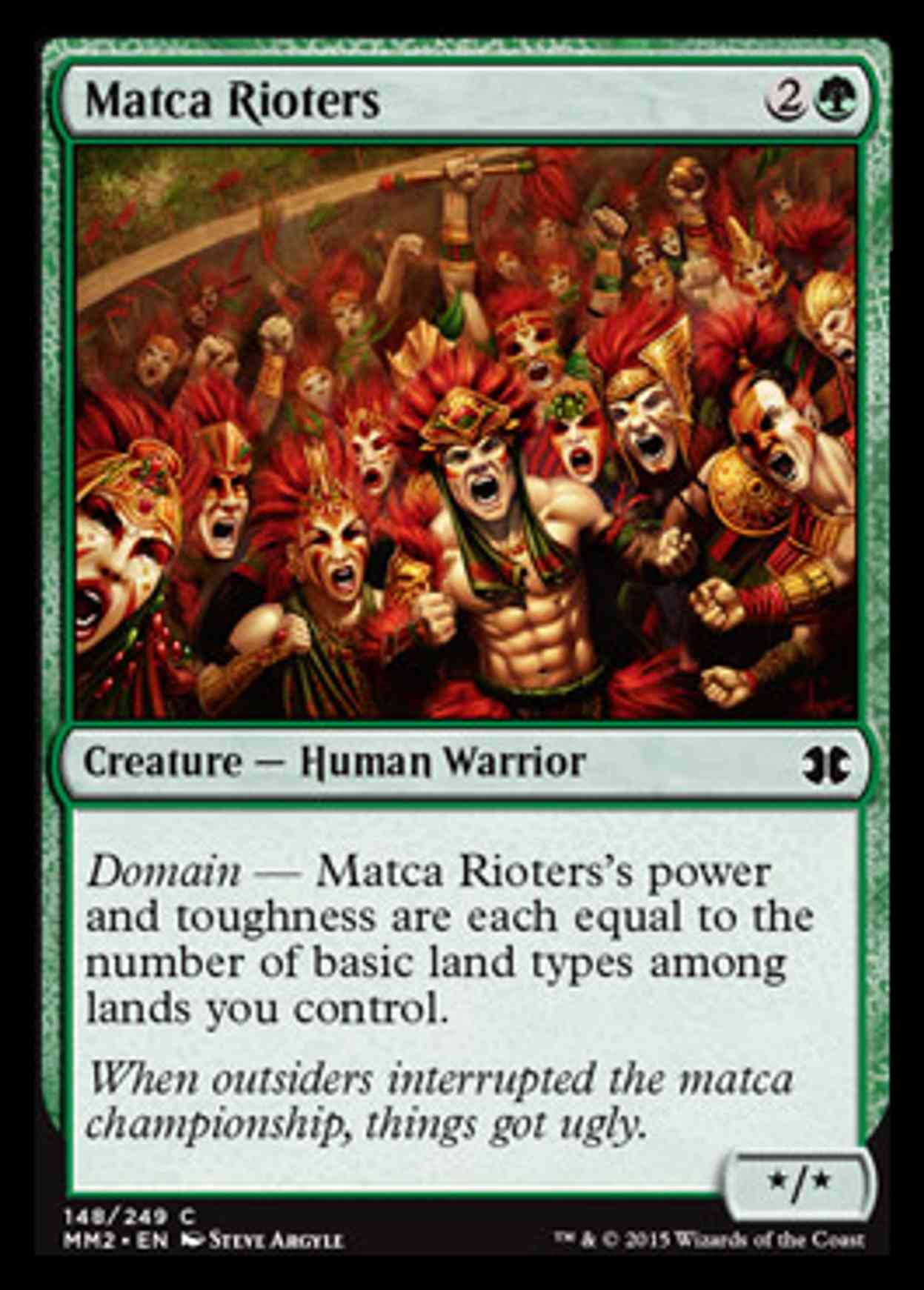 Matca Rioters magic card front