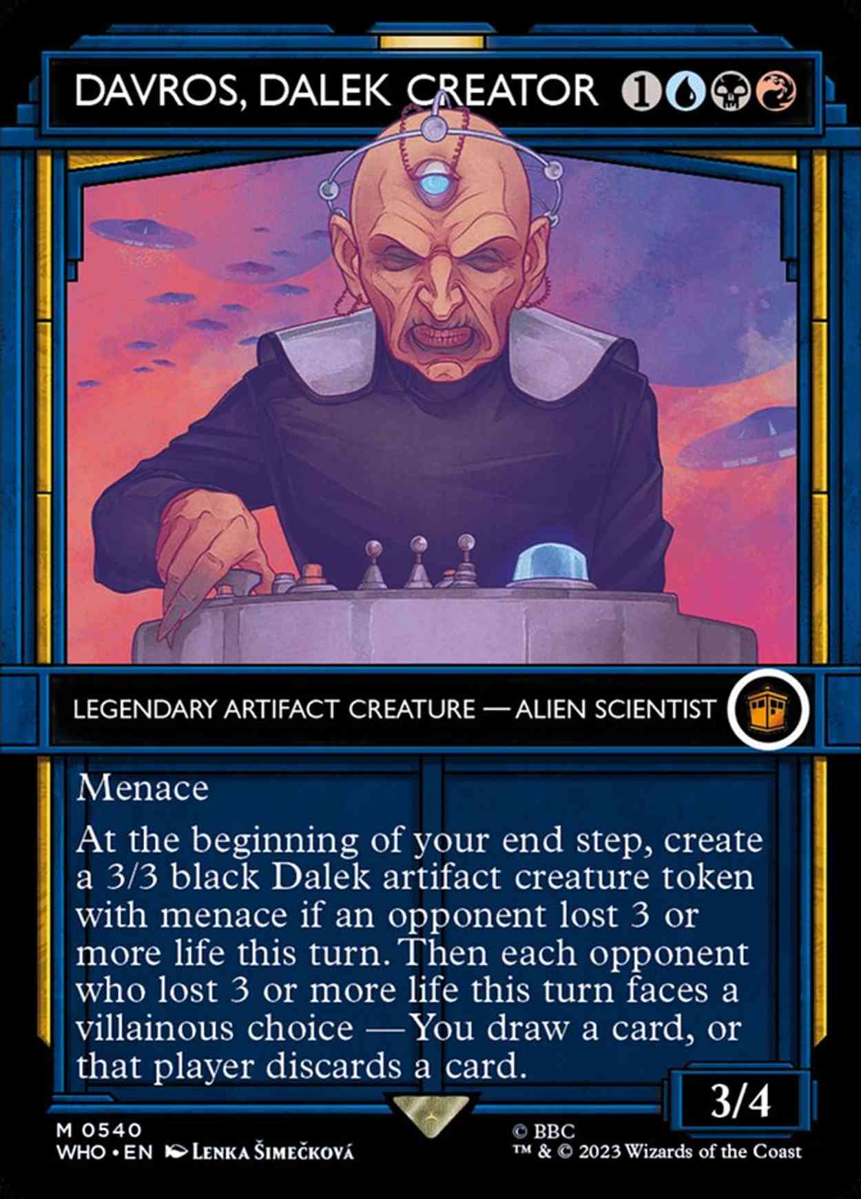 Davros, Dalek Creator (Showcase) magic card front