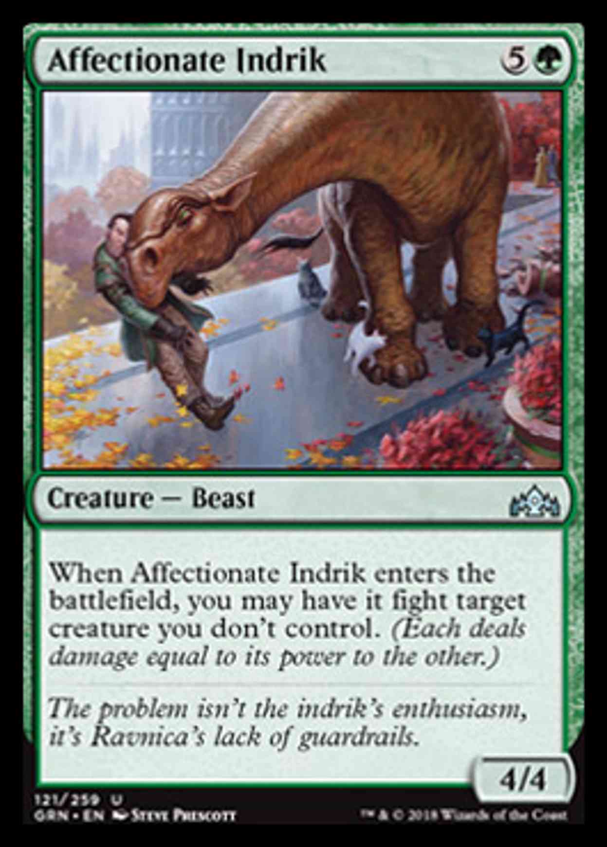 Affectionate Indrik magic card front