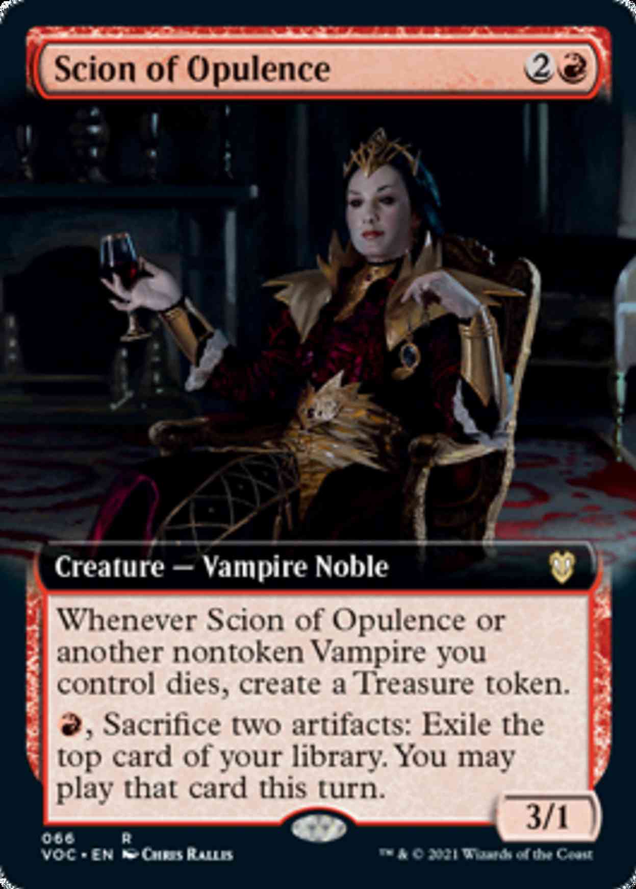 Scion of Opulence (Extended Art) magic card front