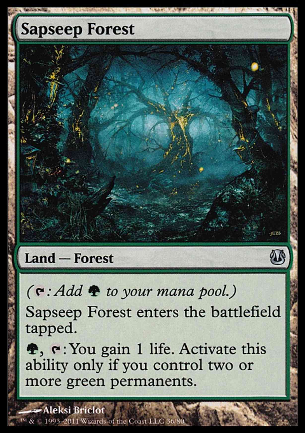 Sapseep Forest magic card front