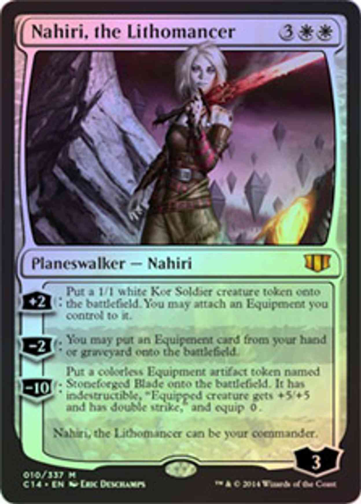 Nahiri, the Lithomancer (Commander 2014) magic card front