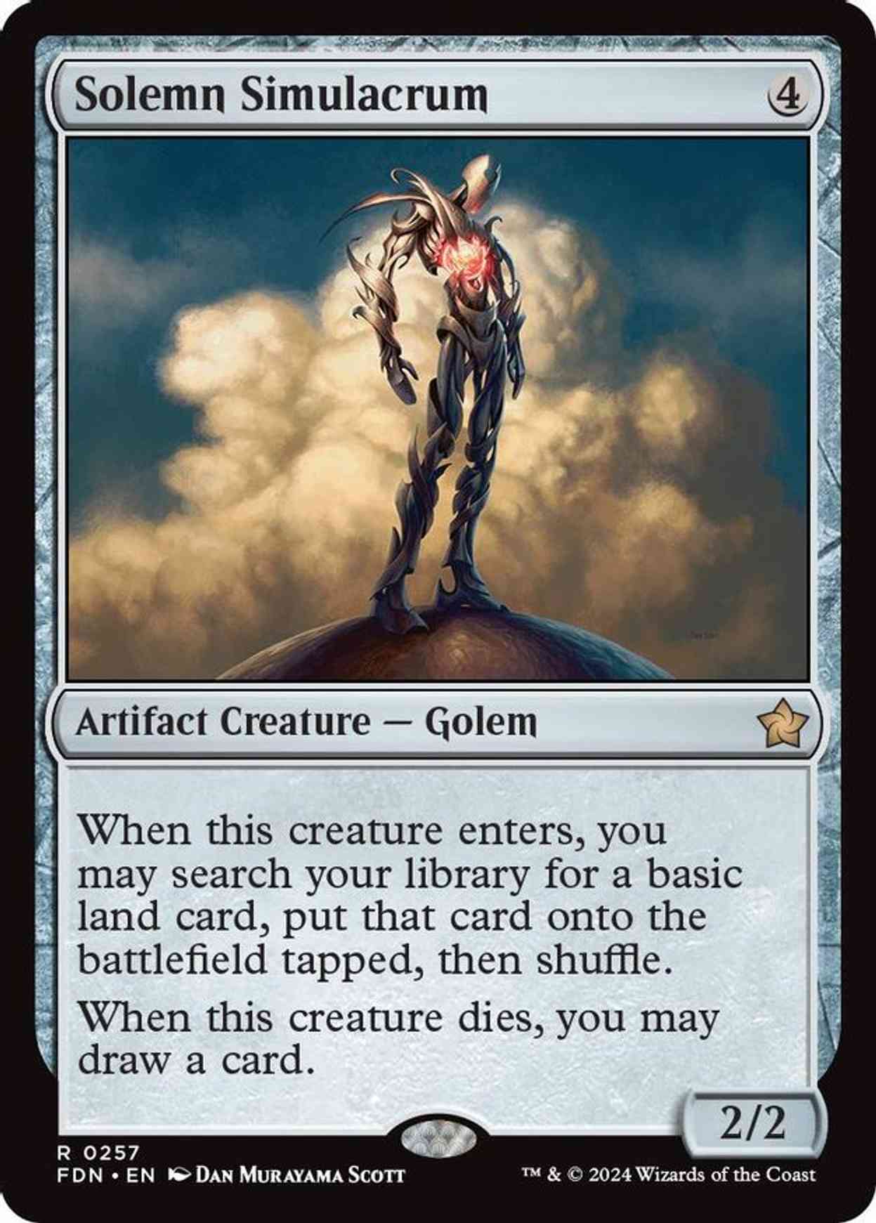 Solemn Simulacrum magic card front