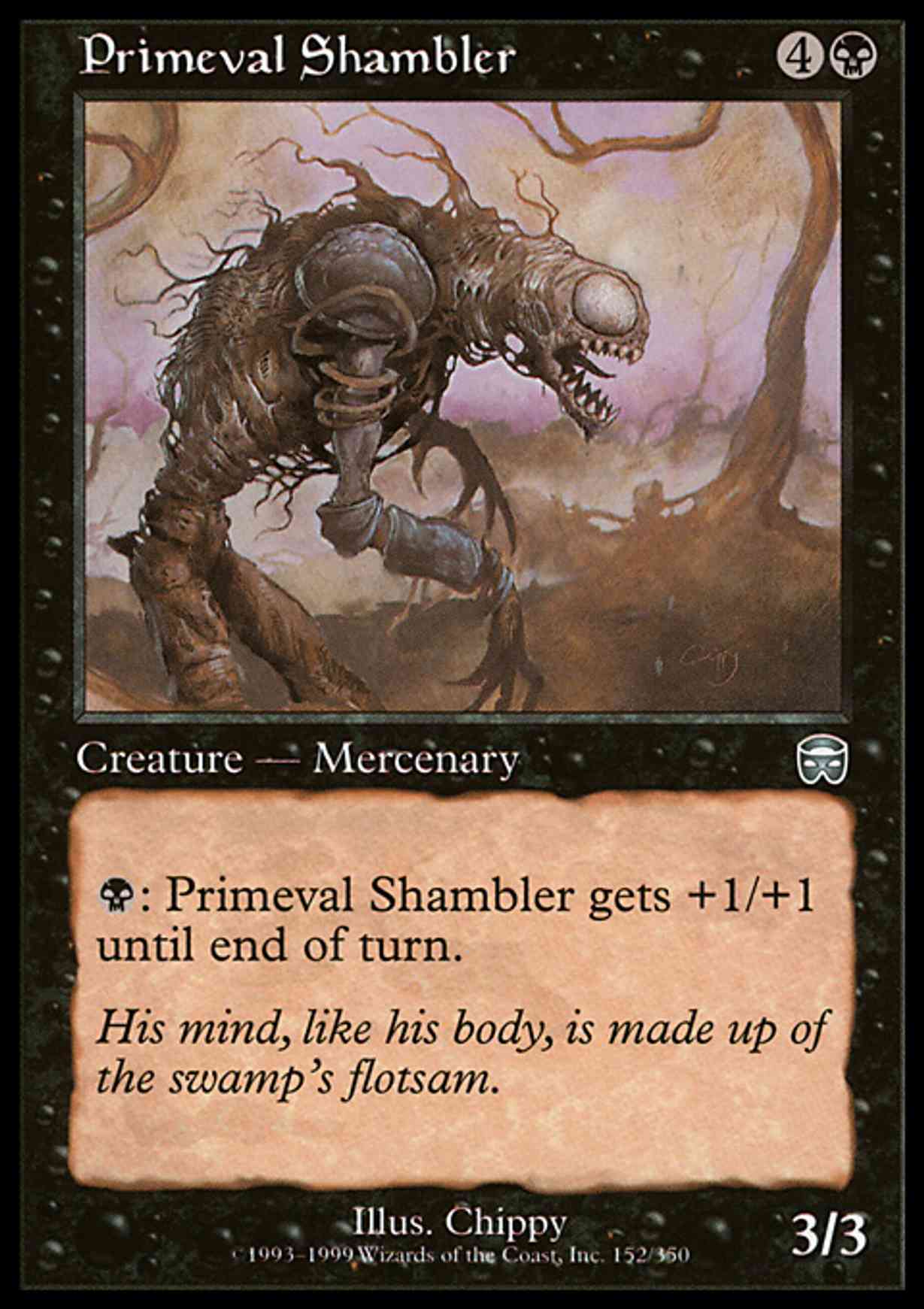 Primeval Shambler magic card front