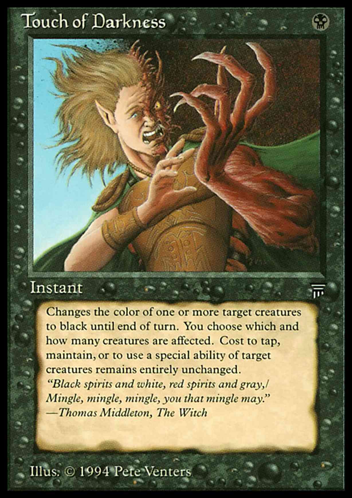 Touch of Darkness magic card front
