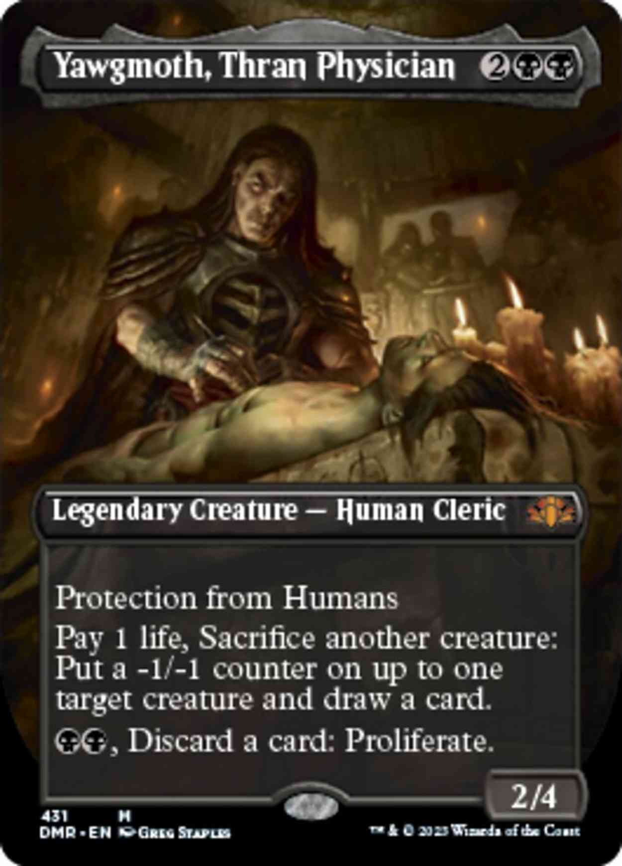 Yawgmoth, Thran Physician (Borderless) magic card front