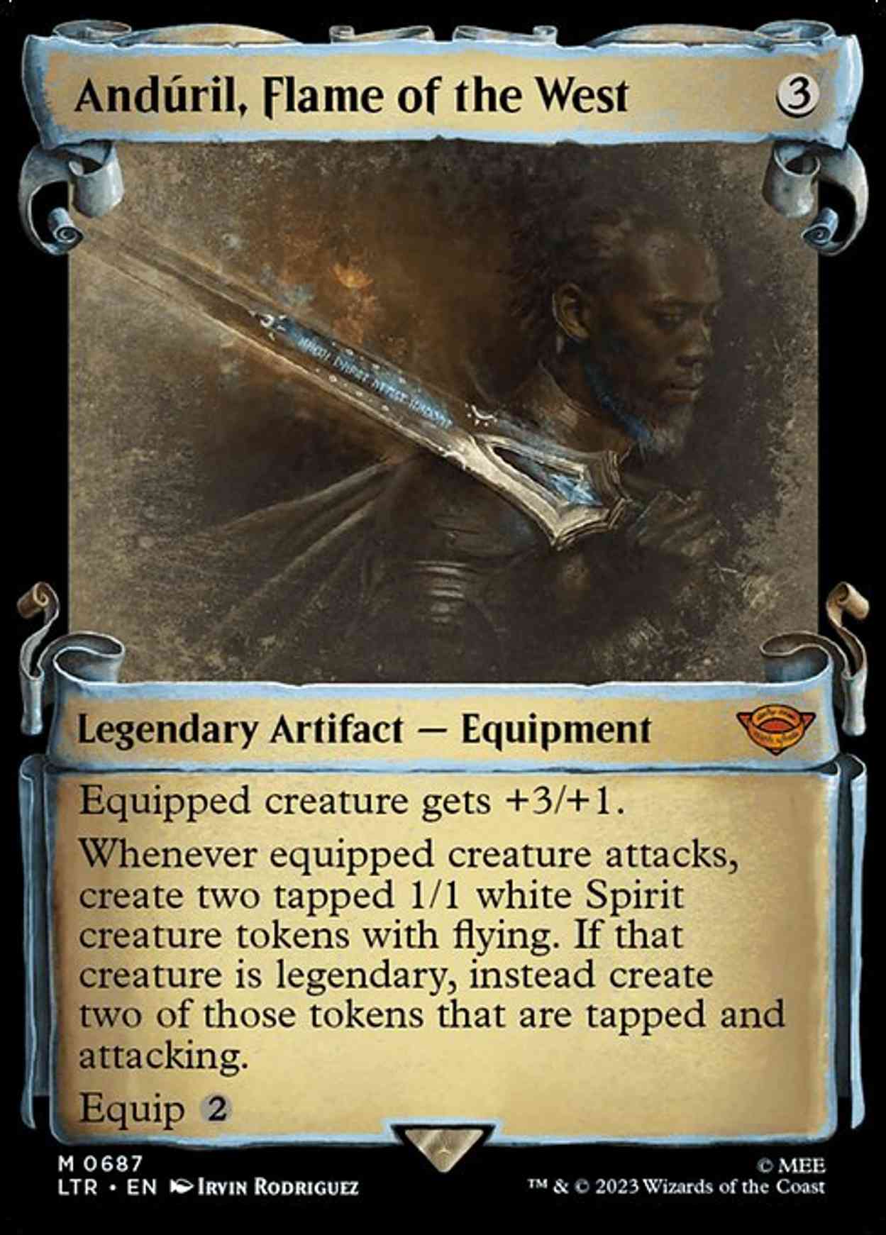 Andúril, Flame of the West (Showcase Scrolls) magic card front