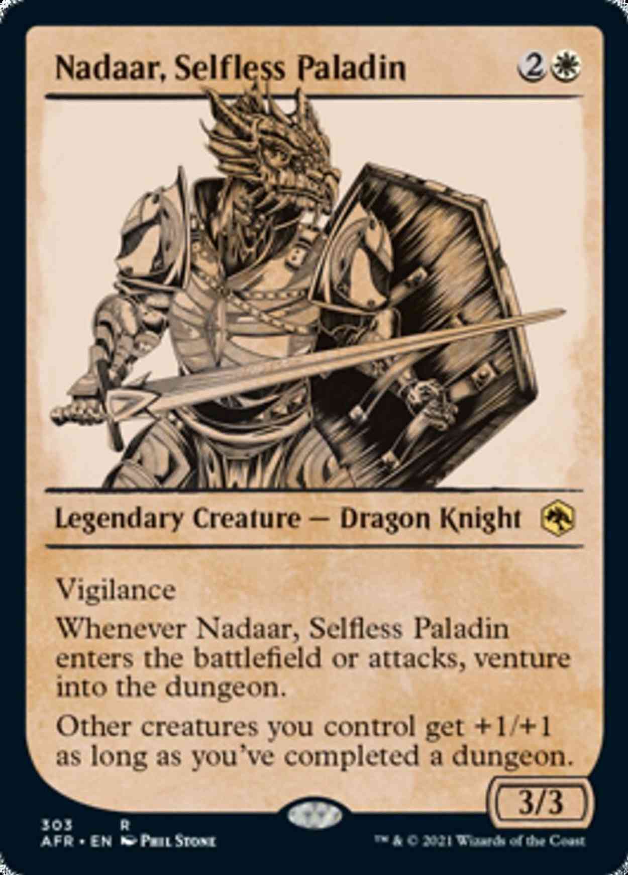 Nadaar, Selfless Paladin (Showcase) magic card front