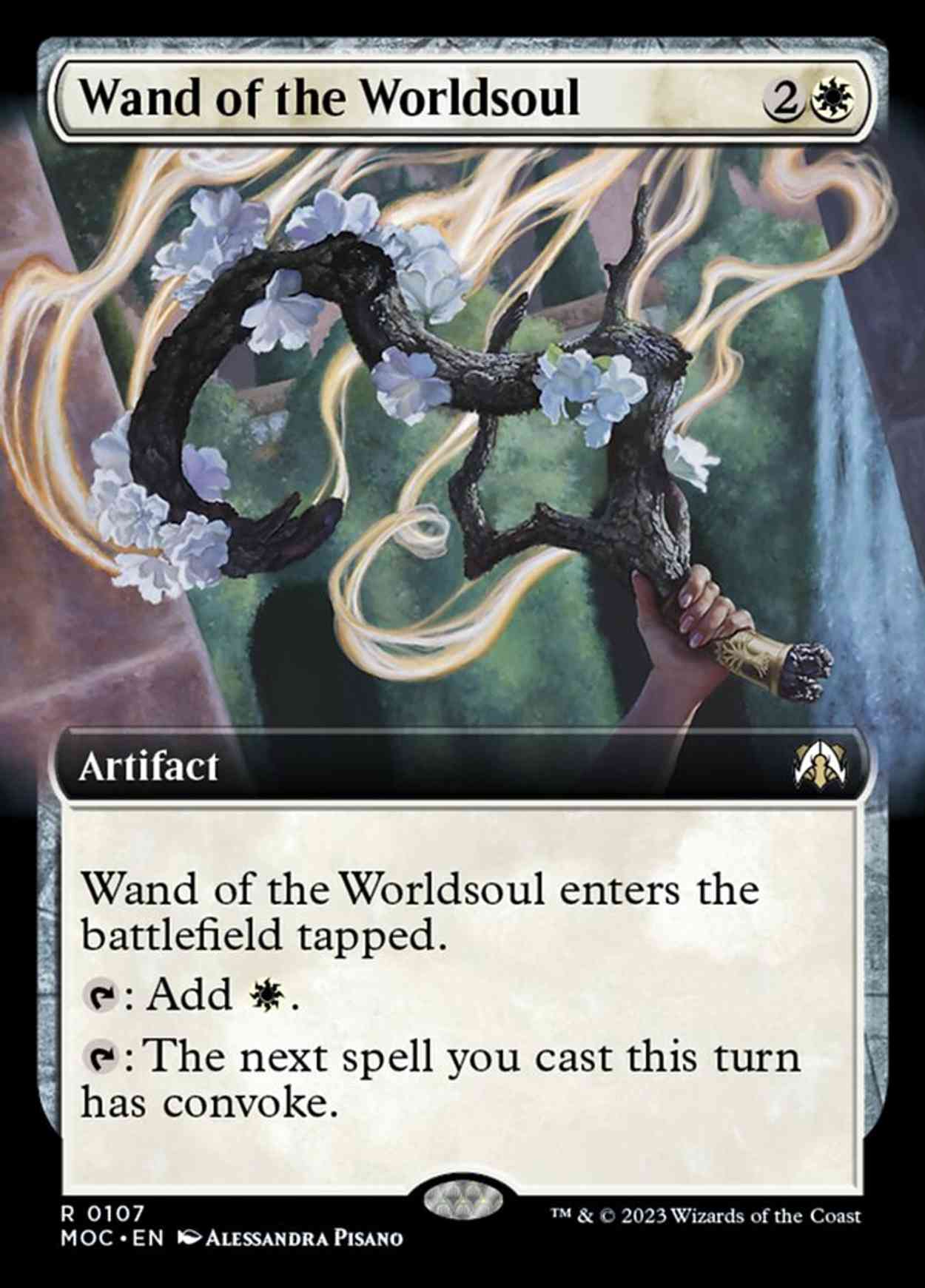 Wand of the Worldsoul (Extended Art) magic card front