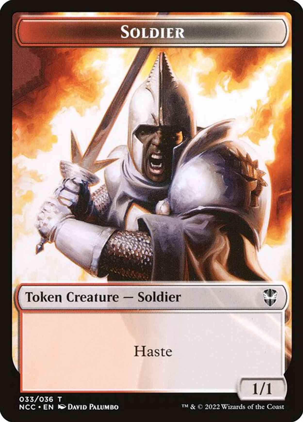 Soldier (033) // Devil Double-sided Token magic card front