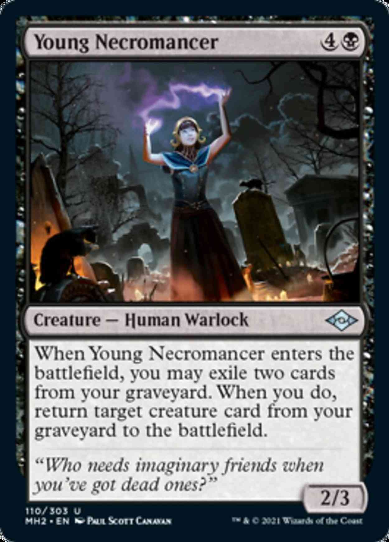 Young Necromancer magic card front