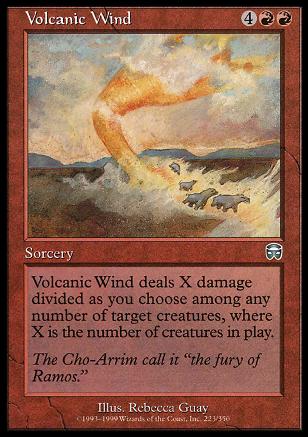 Volcanic Wind magic card front
