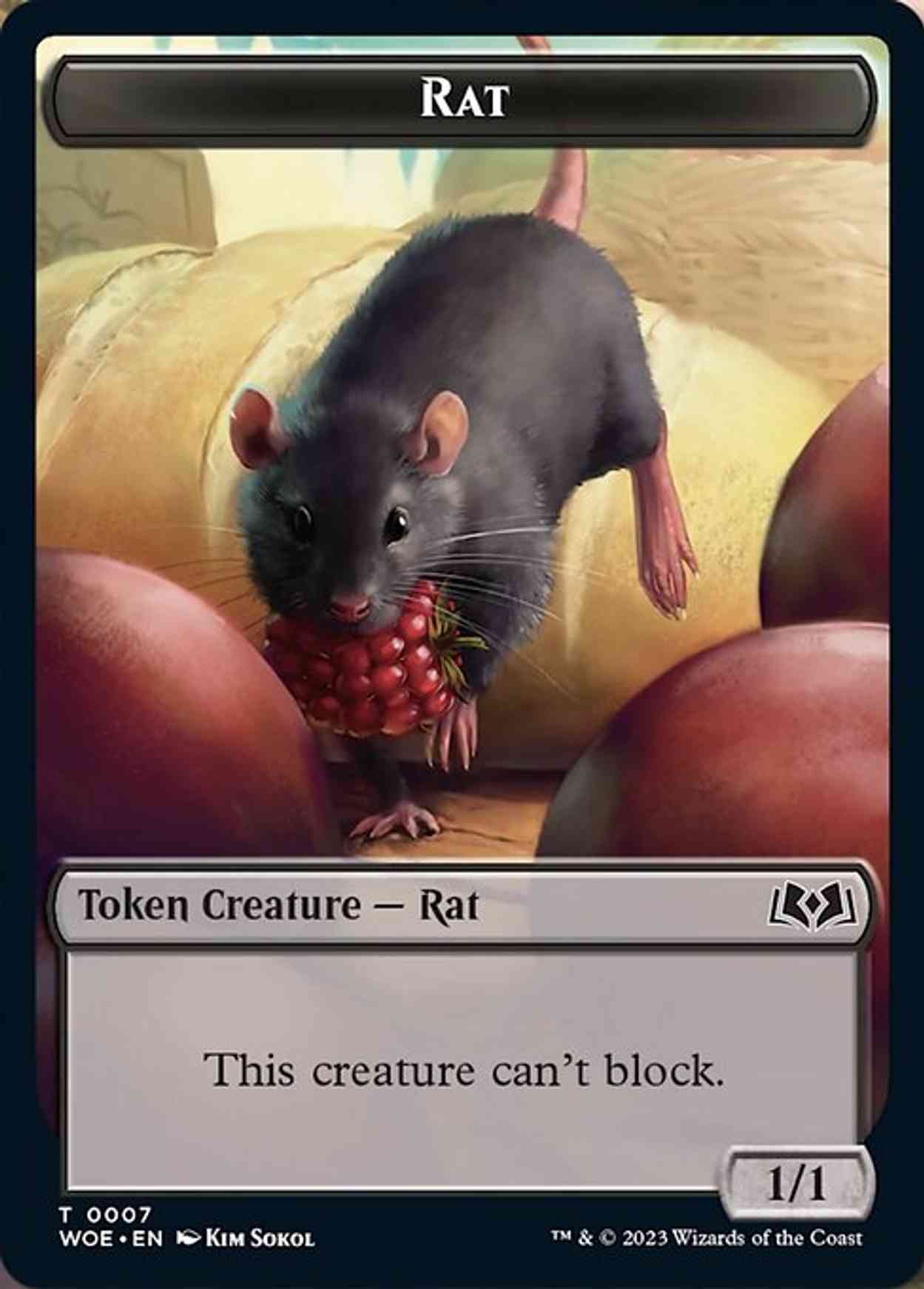 Rat // Food (0013) Double-Sided Token magic card front
