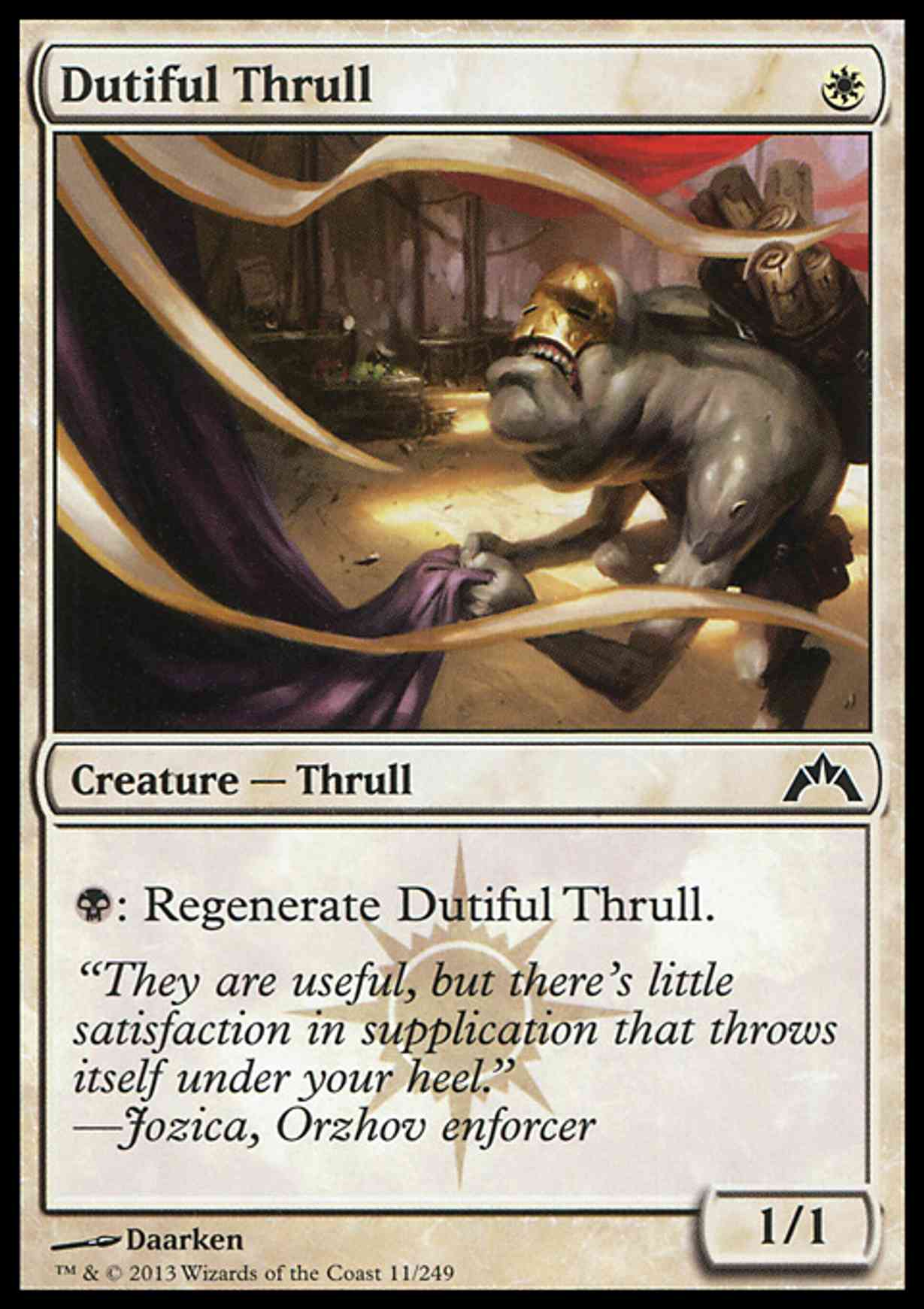 Dutiful Thrull magic card front