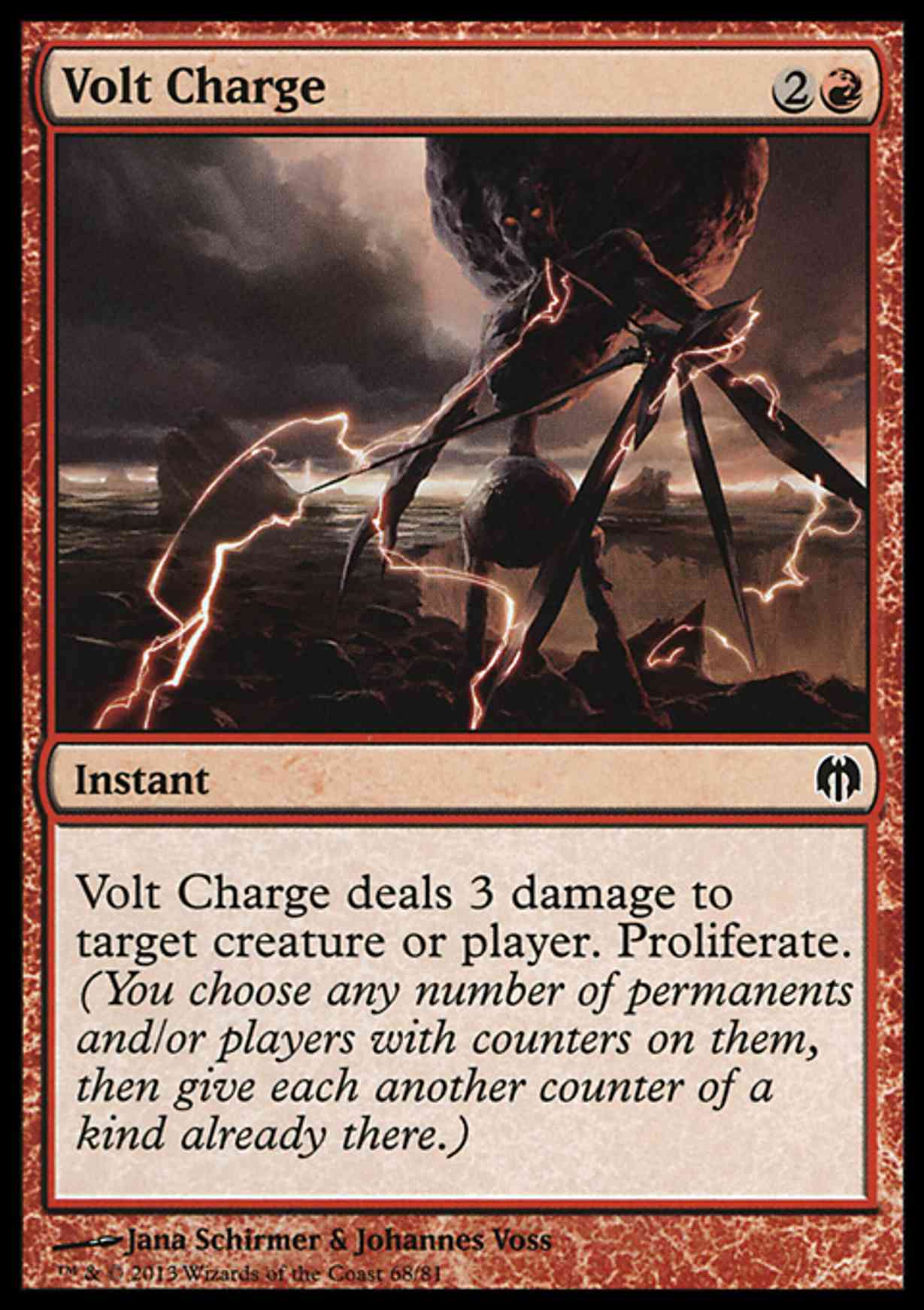 Volt Charge magic card front