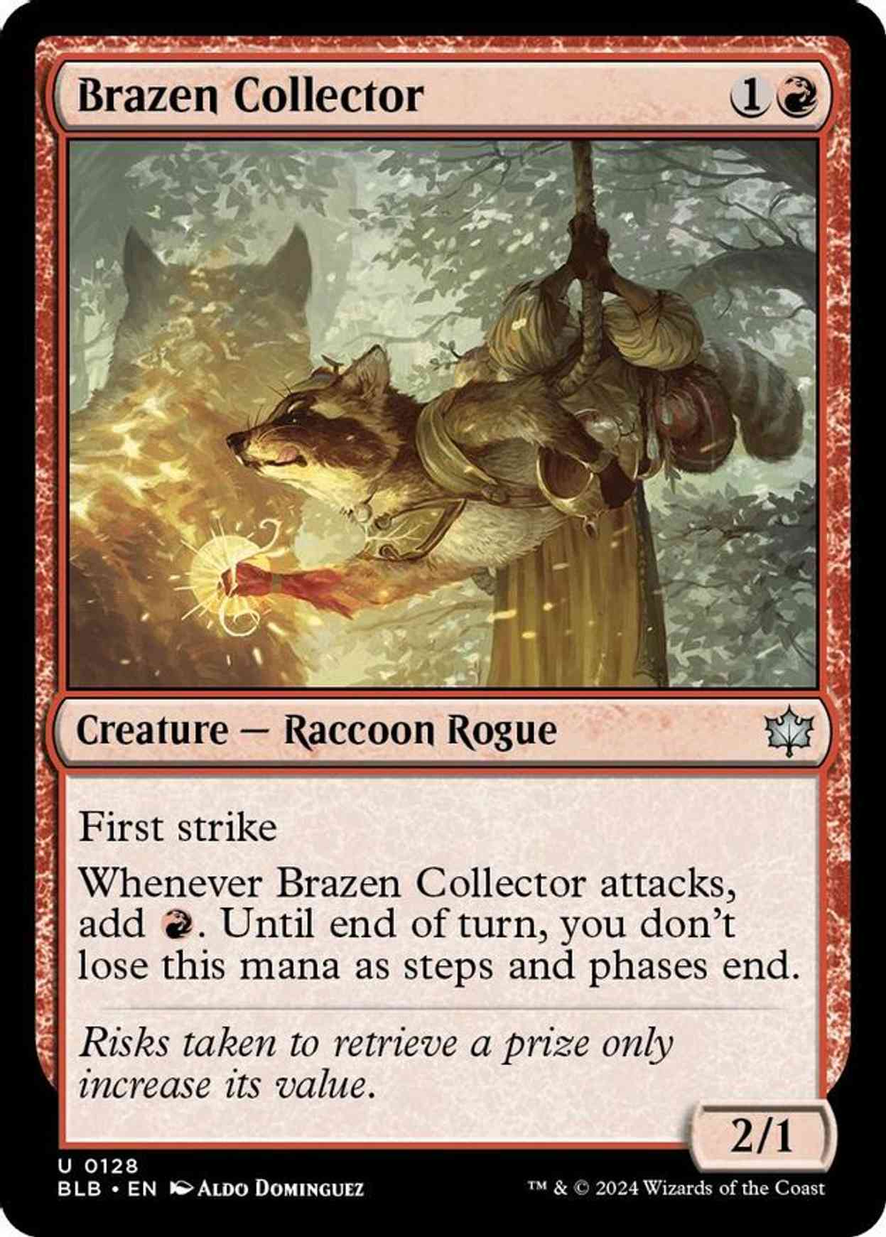 Brazen Collector magic card front