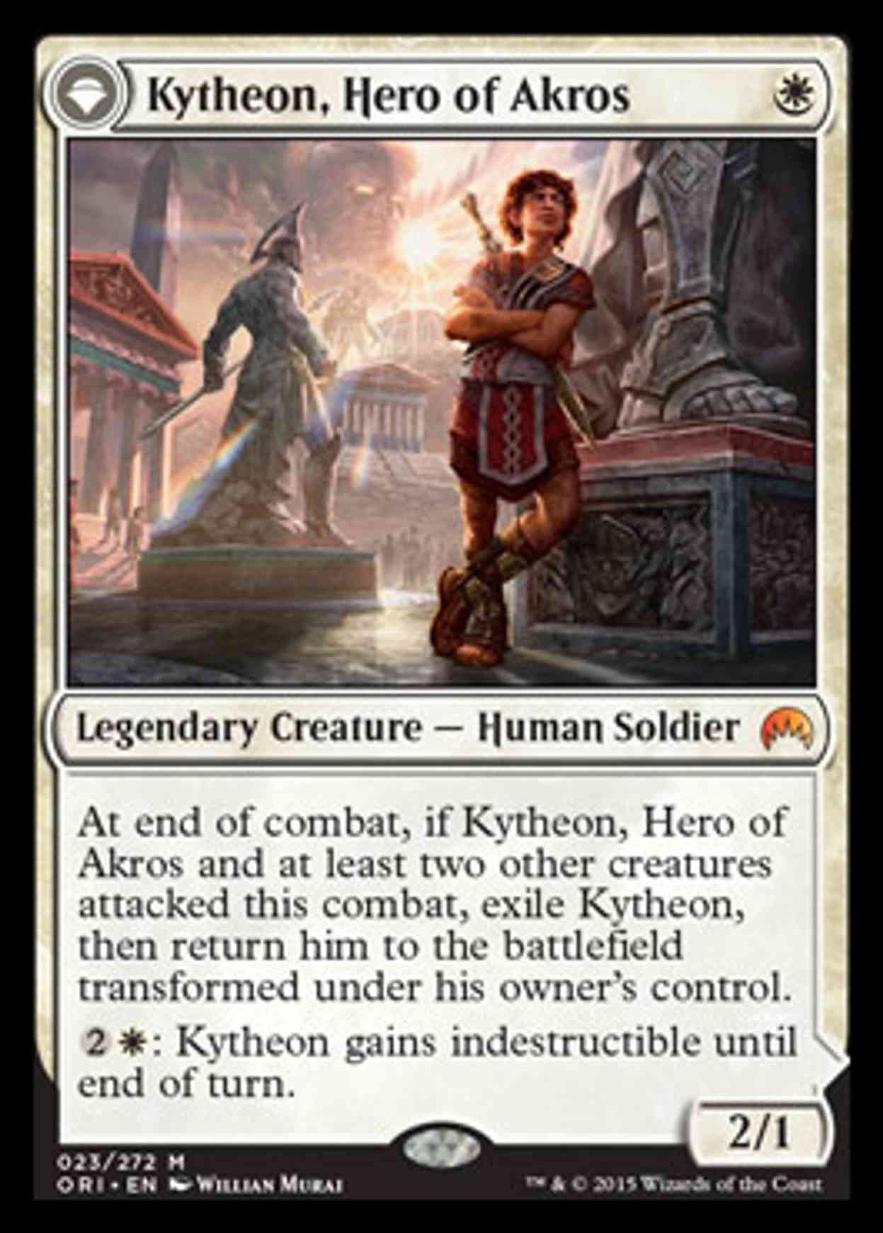 Kytheon, Hero of Akros magic card front