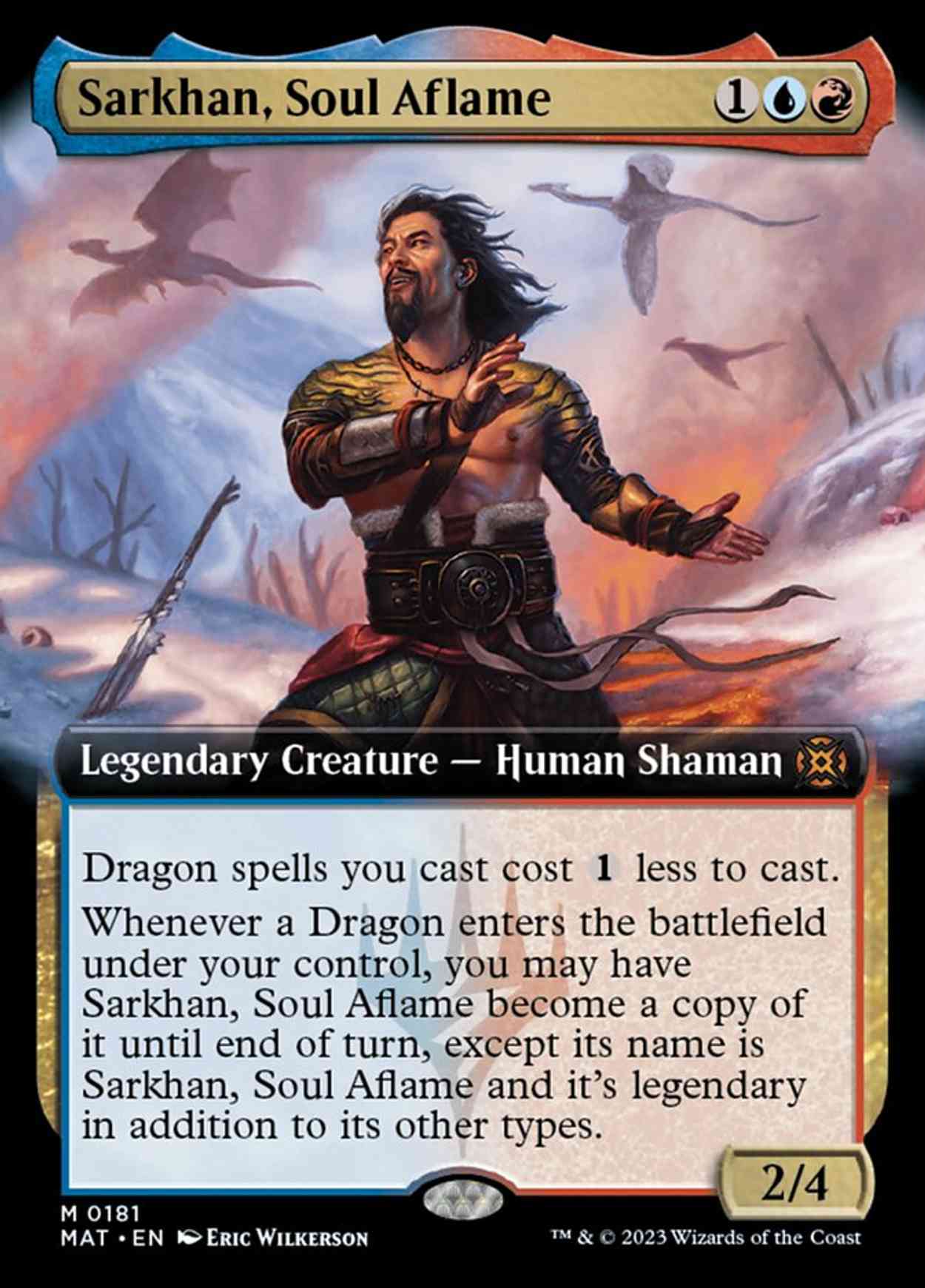 Sarkhan, Soul Aflame (Extended Art) magic card front