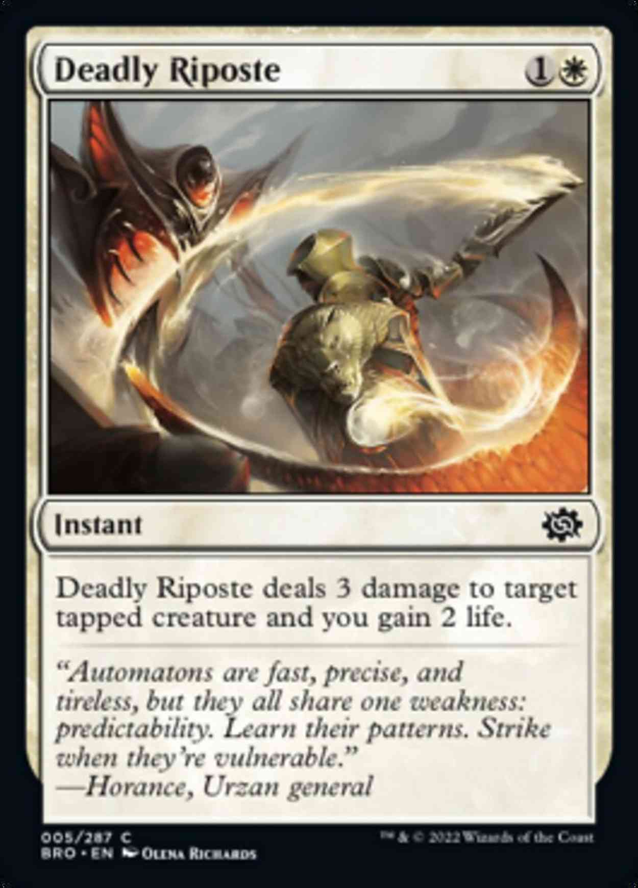 Deadly Riposte magic card front