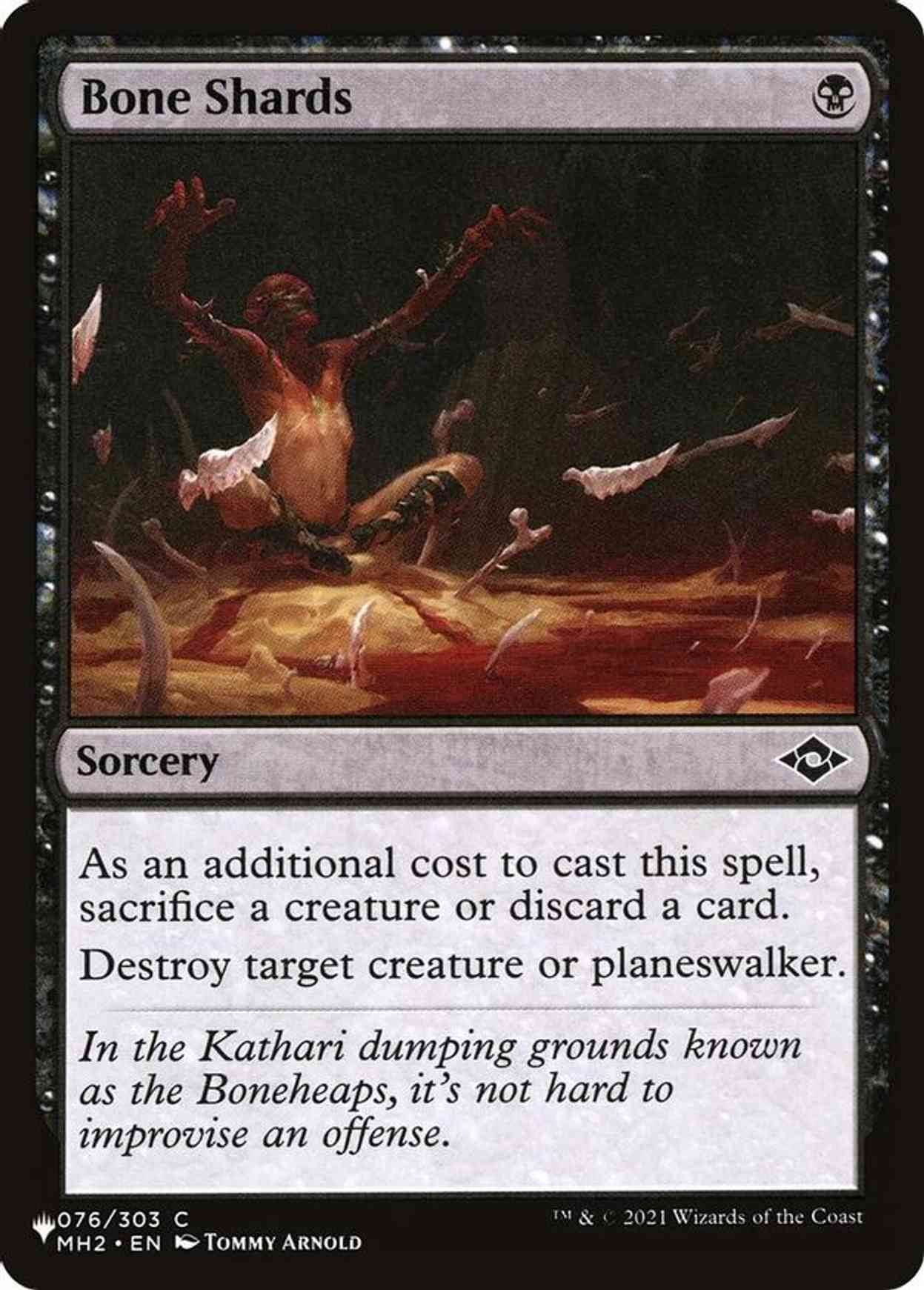 Bone Shards magic card front