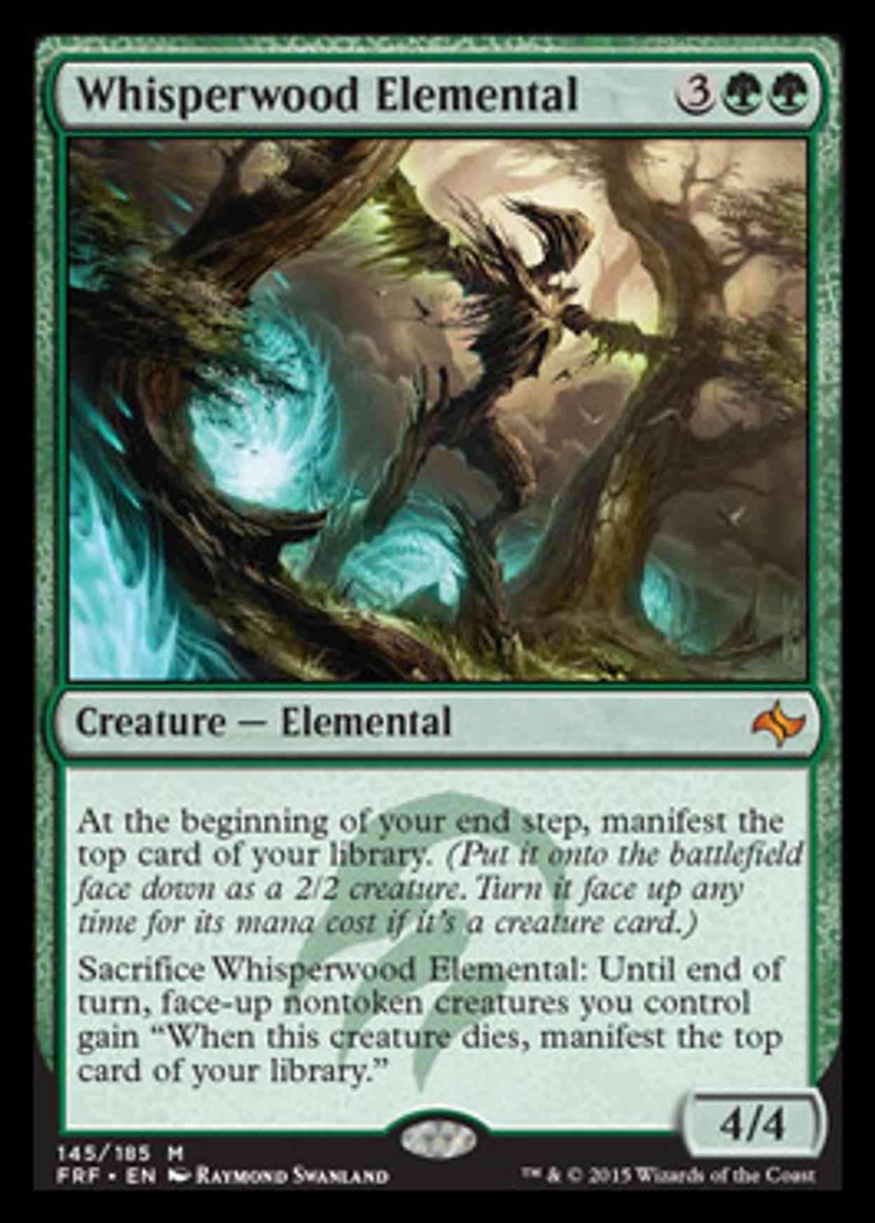 Whisperwood Elemental magic card front