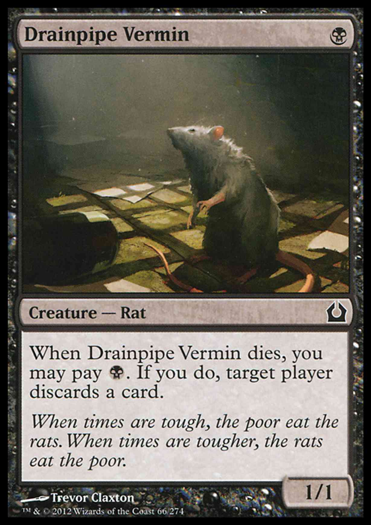 Drainpipe Vermin magic card front