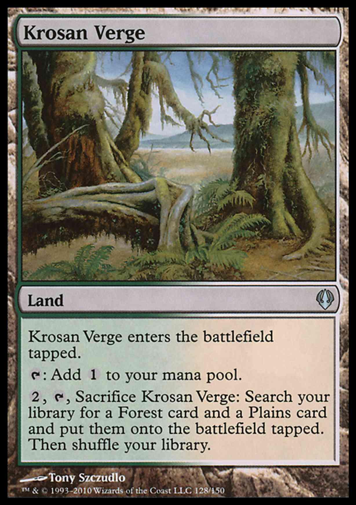 Krosan Verge magic card front