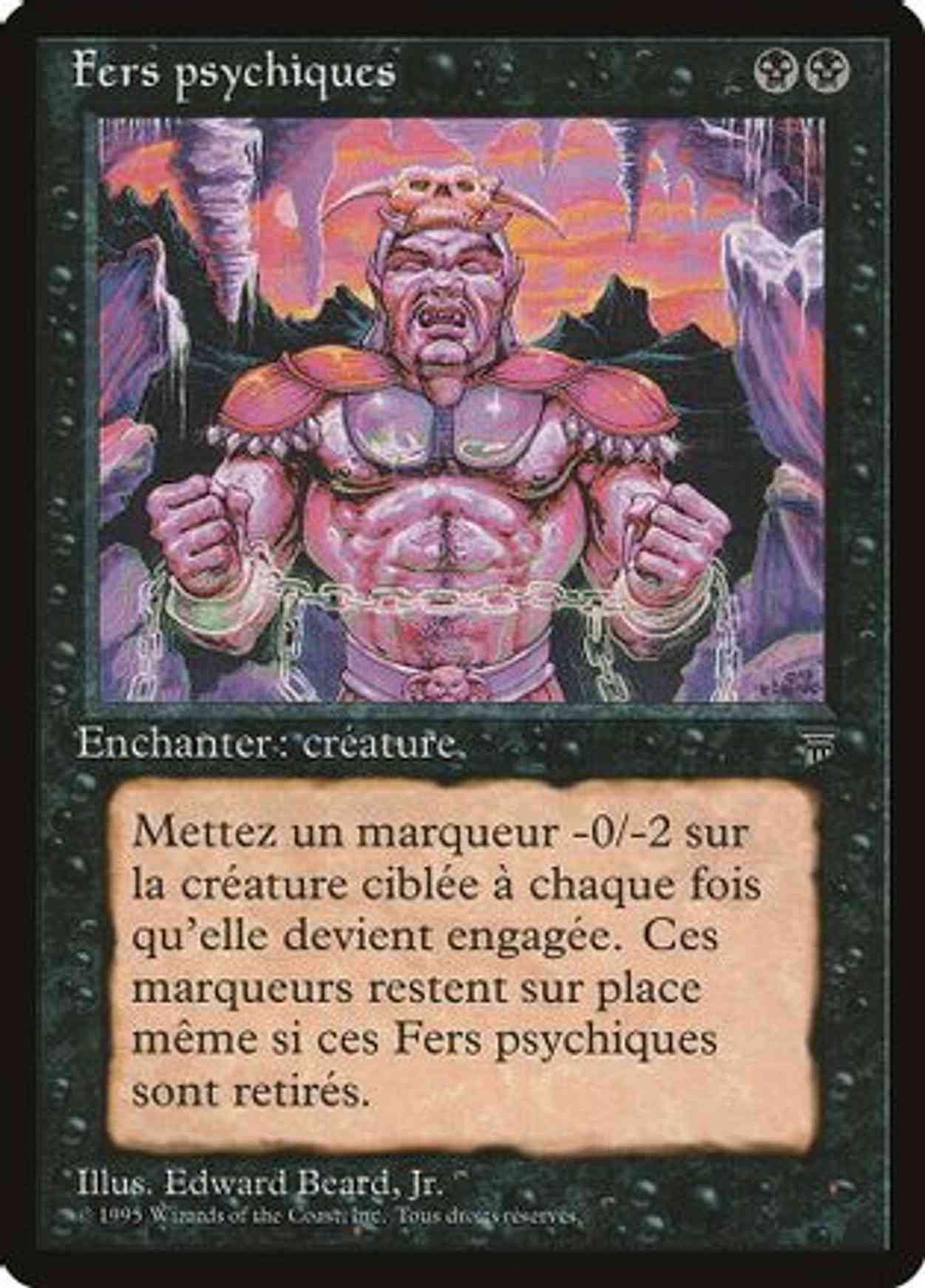 Spirit Shackle (French) - "Fers psychiques" magic card front