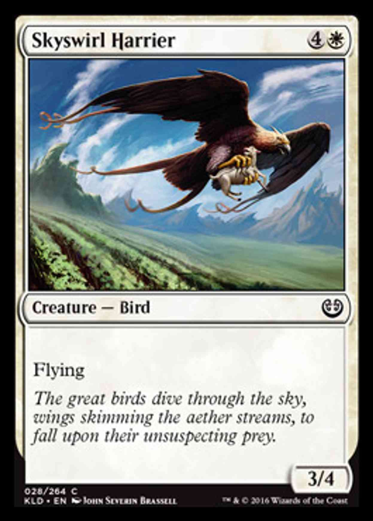 Skyswirl Harrier magic card front