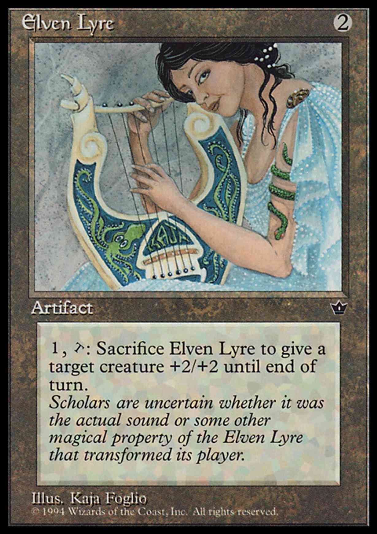 Elven Lyre magic card front