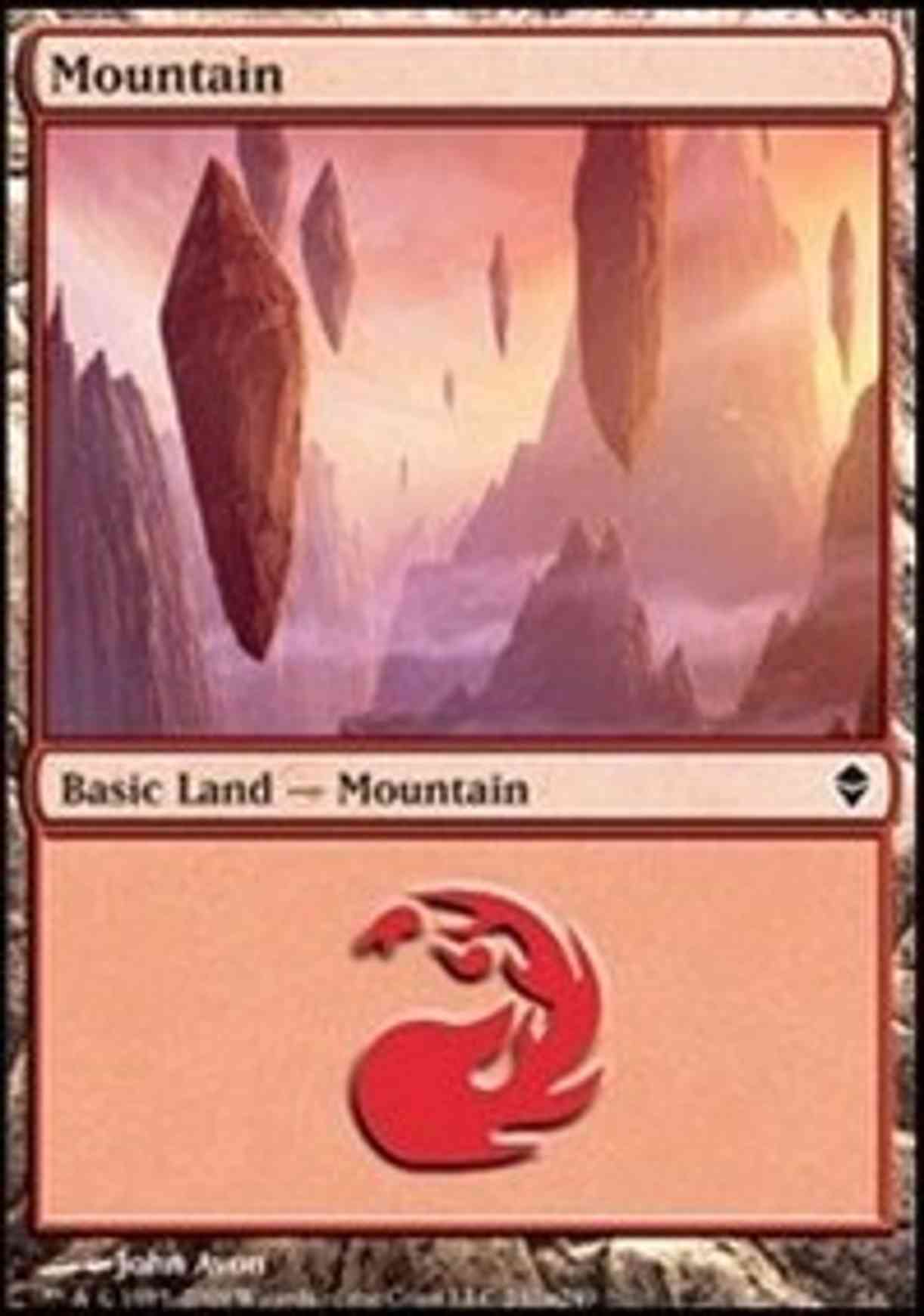 Mountain (242a) magic card front